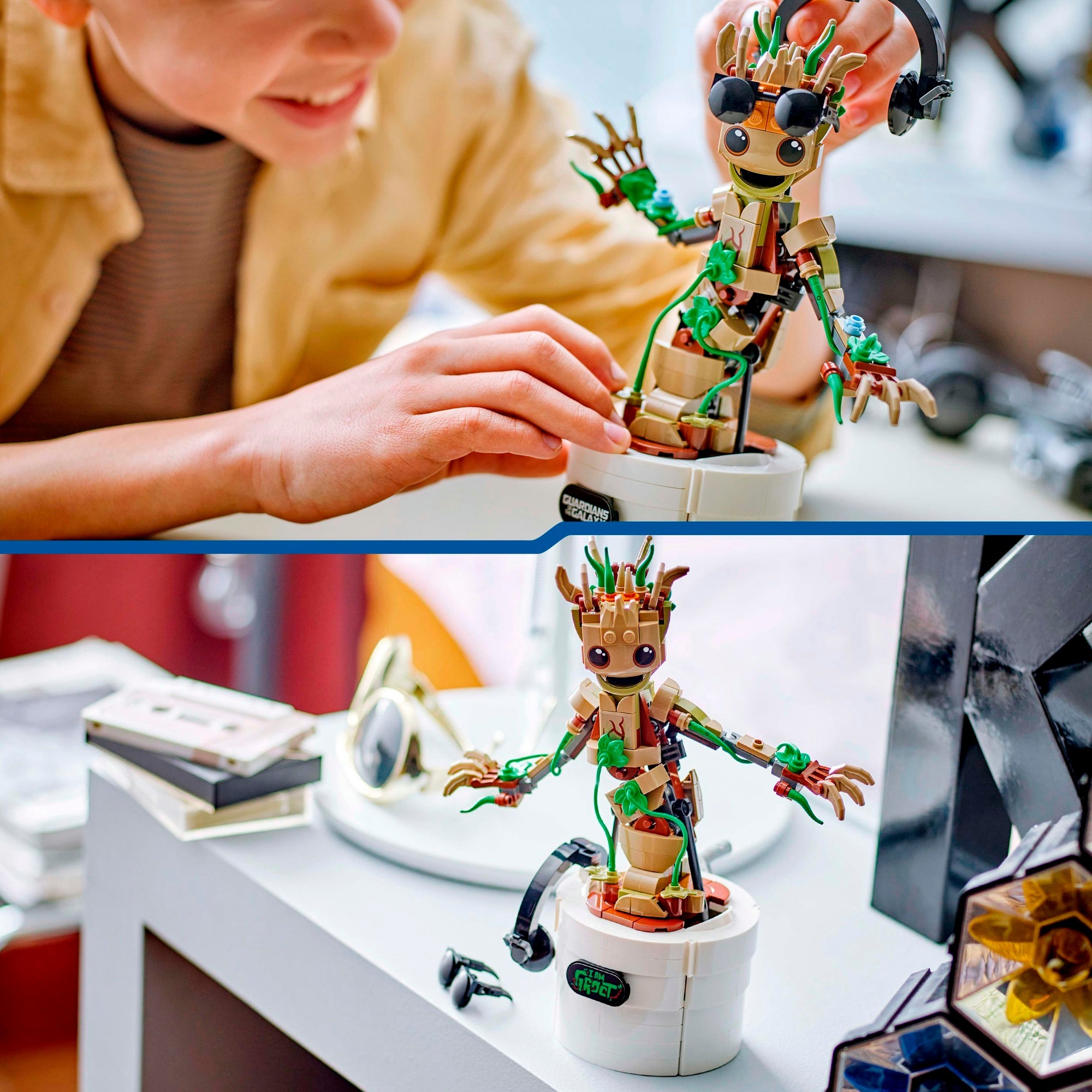groot spielzeug LEGO 76297 Marvel Super Heroes Tanzender Groot, Konstruktionsspielzeug