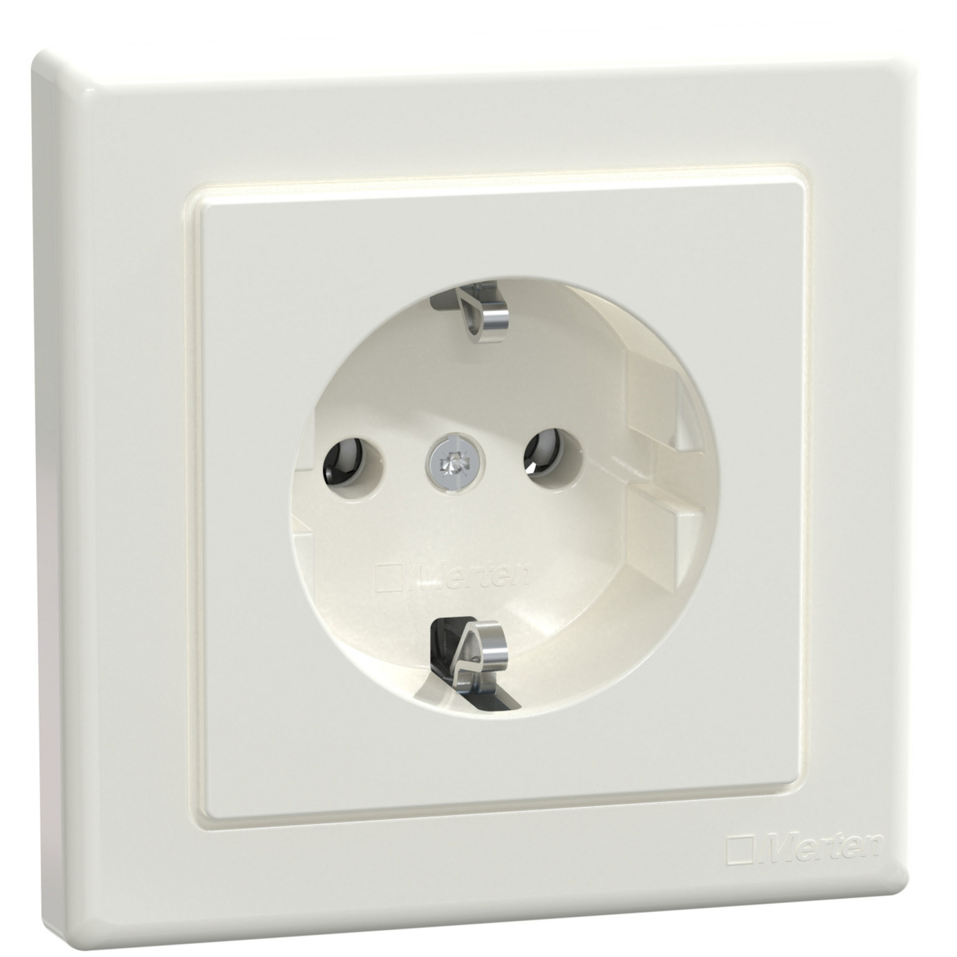 Schutzkontakt-Steckdose mit voller Abdeckplatte, Unterputz, 16 Ampere, 250 Volt