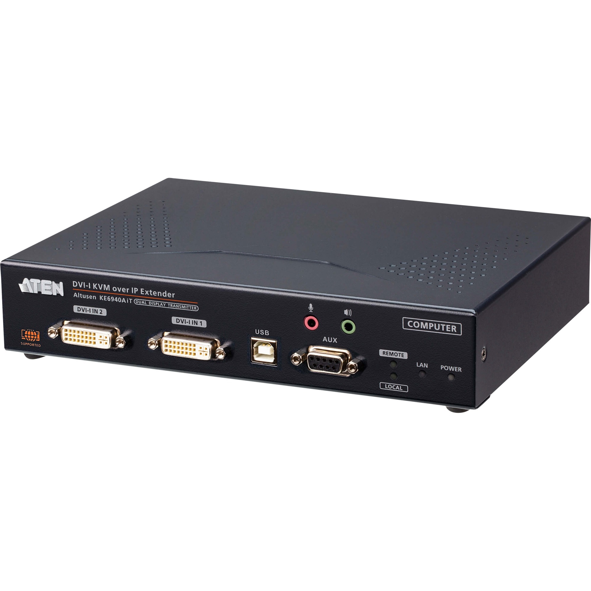 Aten DVI-I Dual-Display KVM over IP KE6940AiT, DVI Erweiterung | 04710469340369 Aten DVI-I Dual-Display KVM over IP KE6940AiT, DVI Erweiterung | 04710469340369