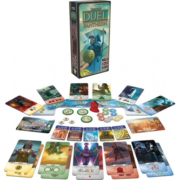 Gioco In Inglese Collezione Asmodee 7 Wonders Duel Pantheon Board Game Expansion - Intense Two-Player Battles In Gioco Di Strategia Per Due