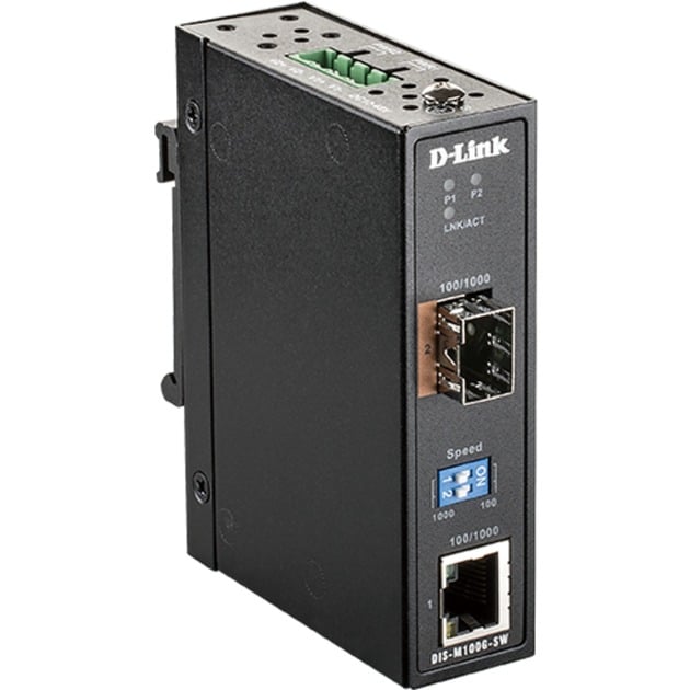 DIS-M100G-SW Gigabit Ethernet Industrial SFP, Konverter