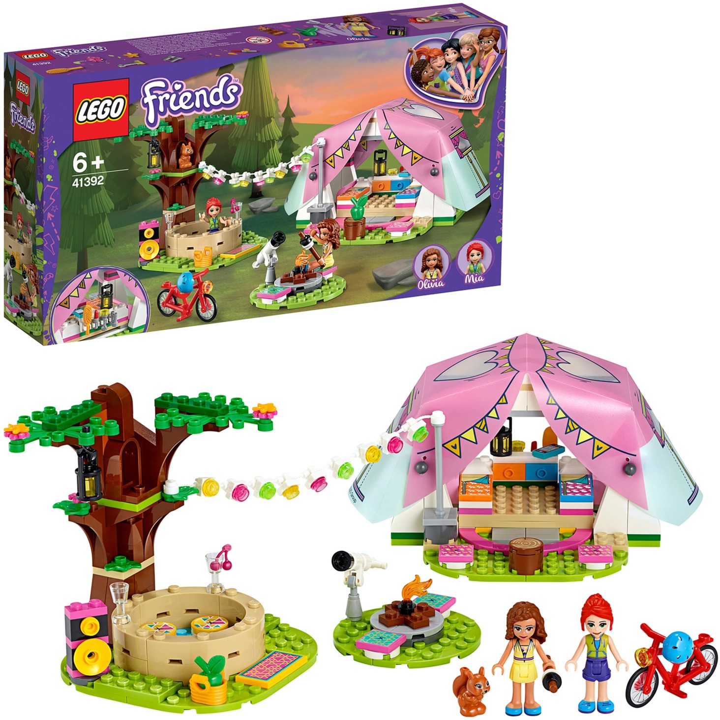 Lego 41392 Friends Camping in Heartlake City, Konstruktionsspielzeug | 05702016618792