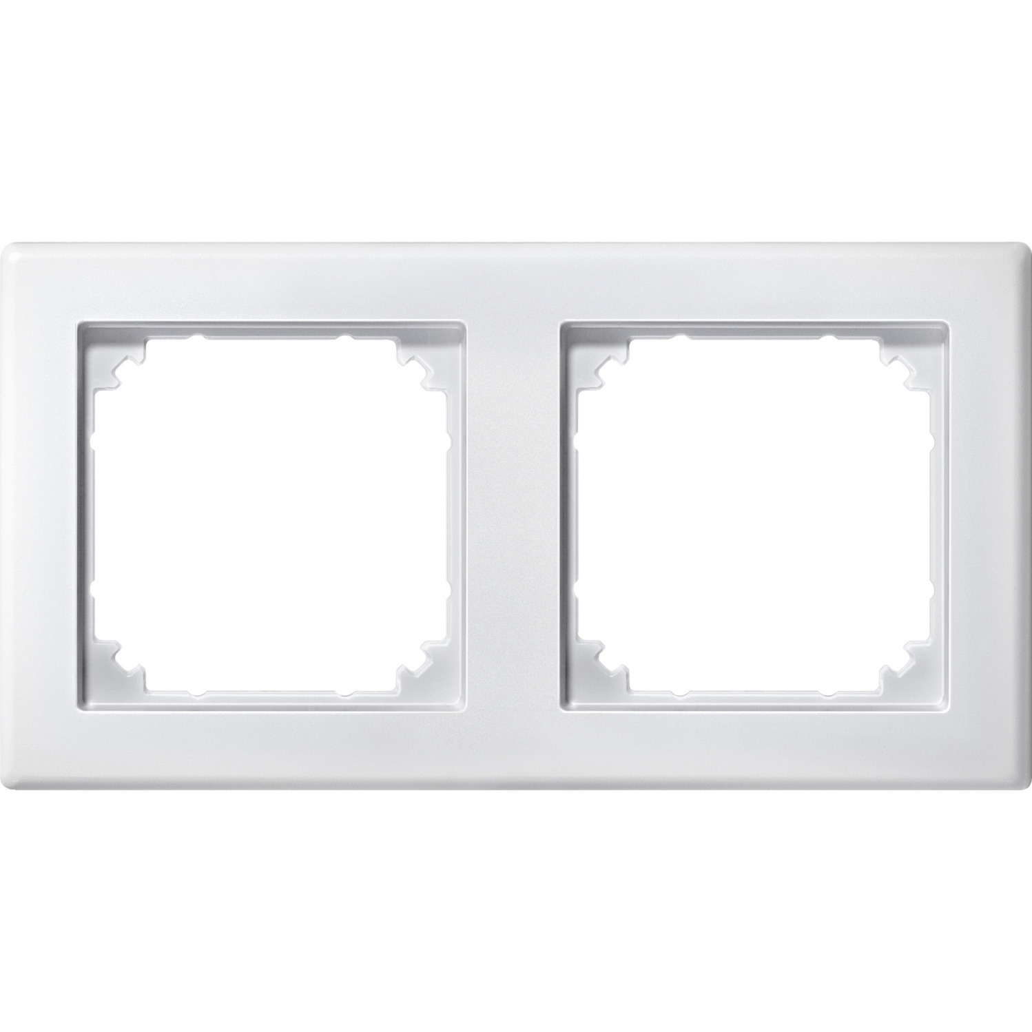 Rahmen zweifach waagerecht und senkrecht Montage Typ 484219 Thermoplast matt