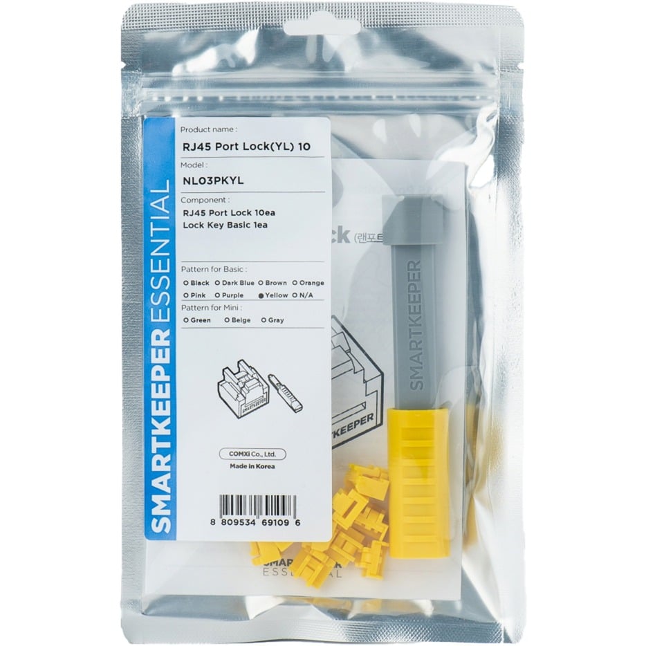 ESSENTIAL RJ45 Port Lock (NL03) + Lock Key Basic (U03), Einsteckschloss