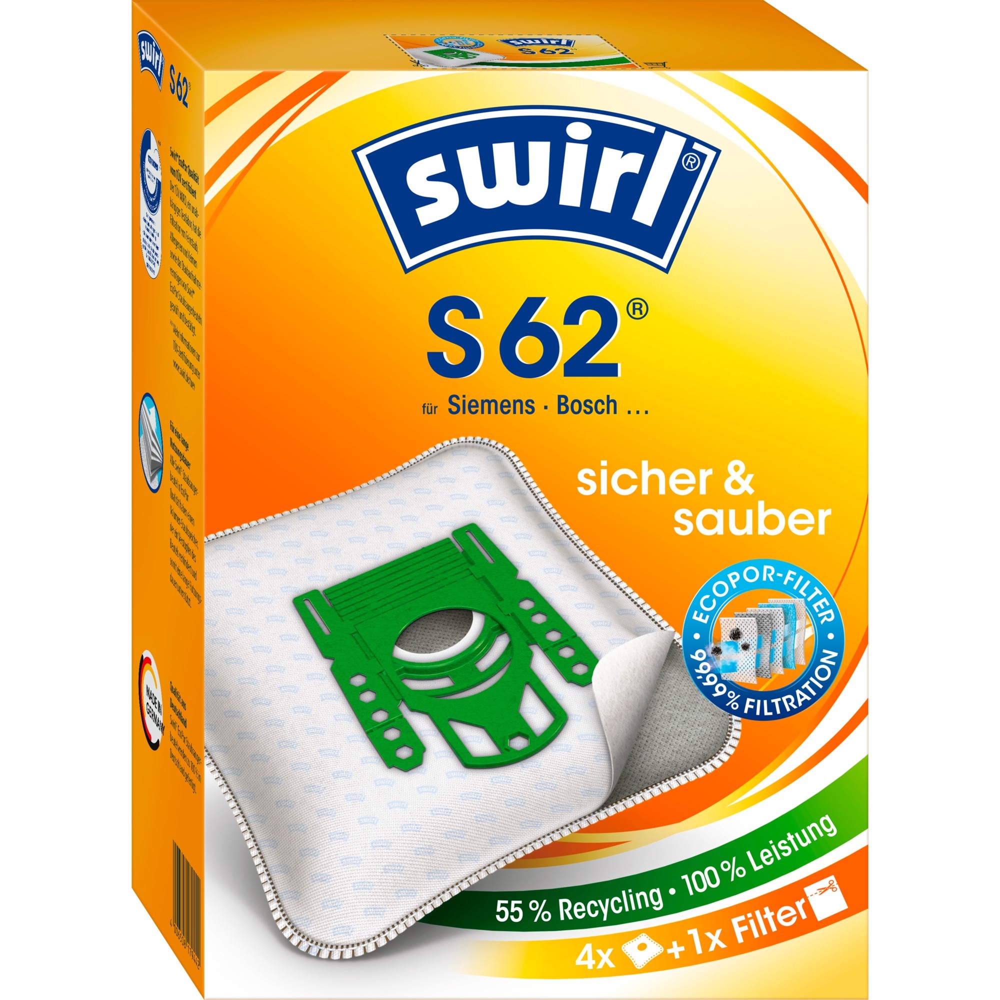 Staubsaugerbeutel S62 EcoPor