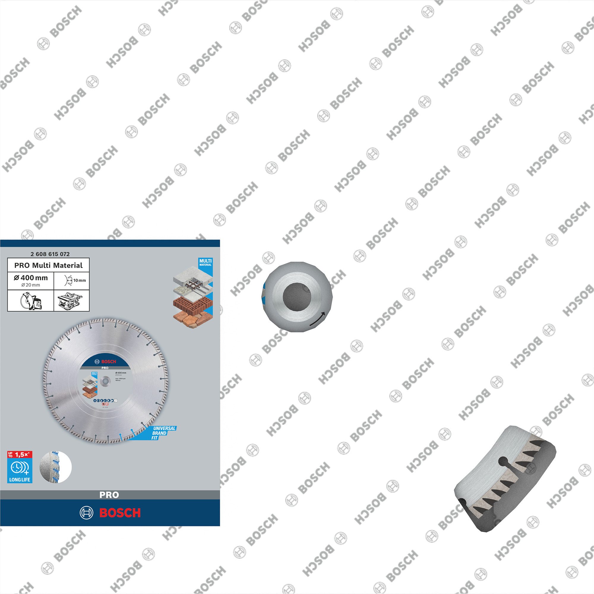 PRO Multi Material Diamant-Trennscheibe, Ø 400mm