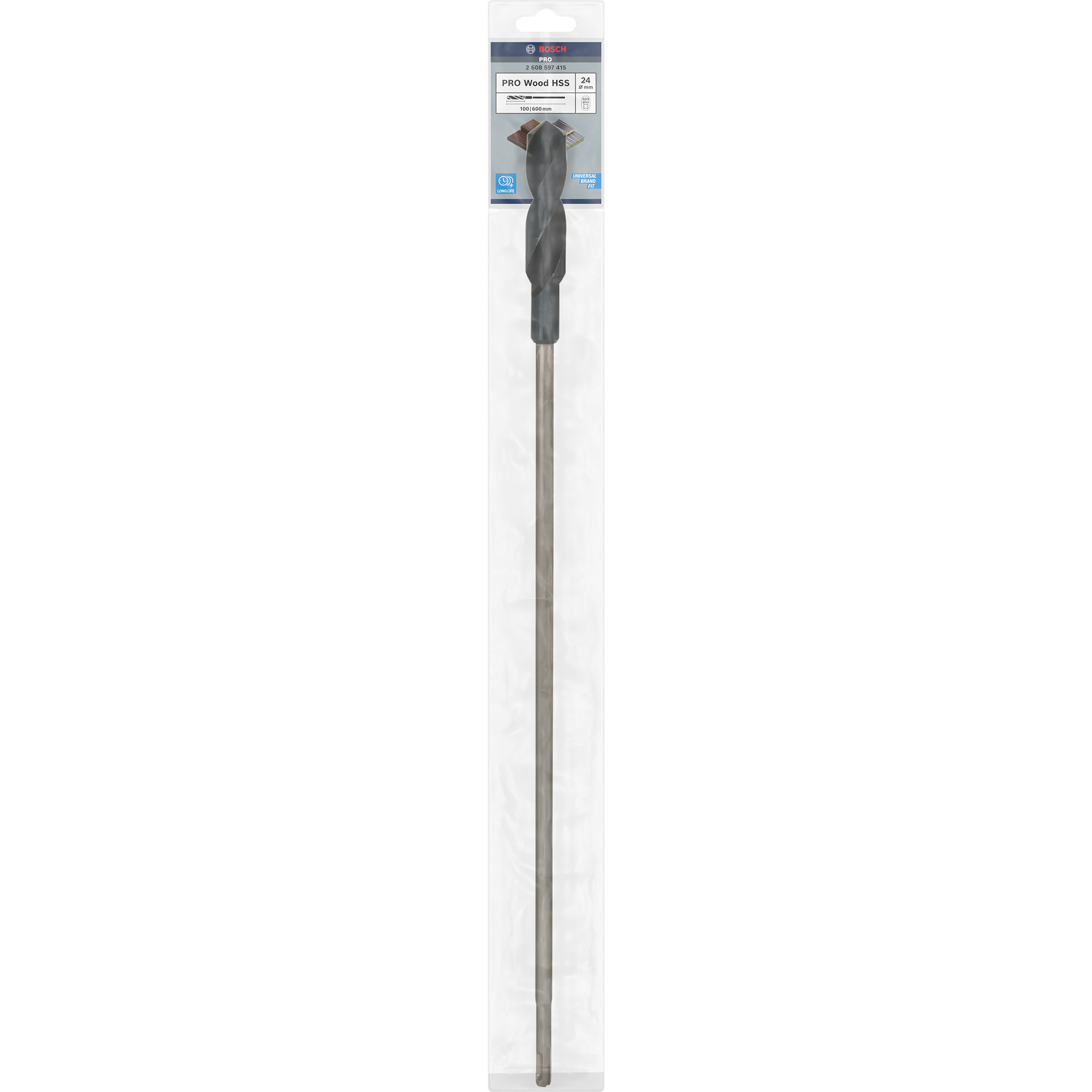 PRO Wood HSS Schalungs- und Installationsbohrer, SDS-plus, Ø 24mm