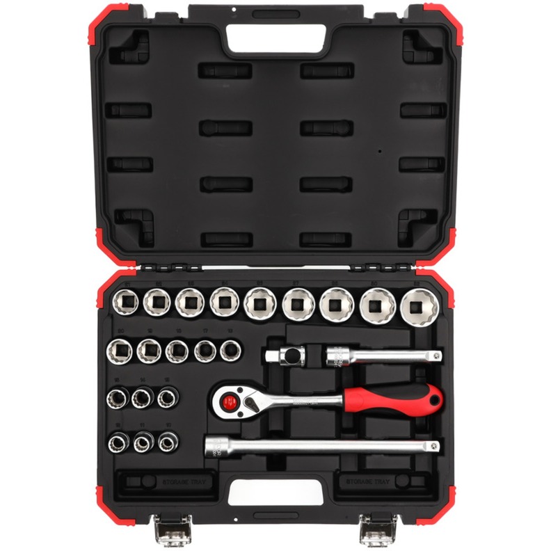 Red Steckschlüssel-Satz 1/2", 24-teilig