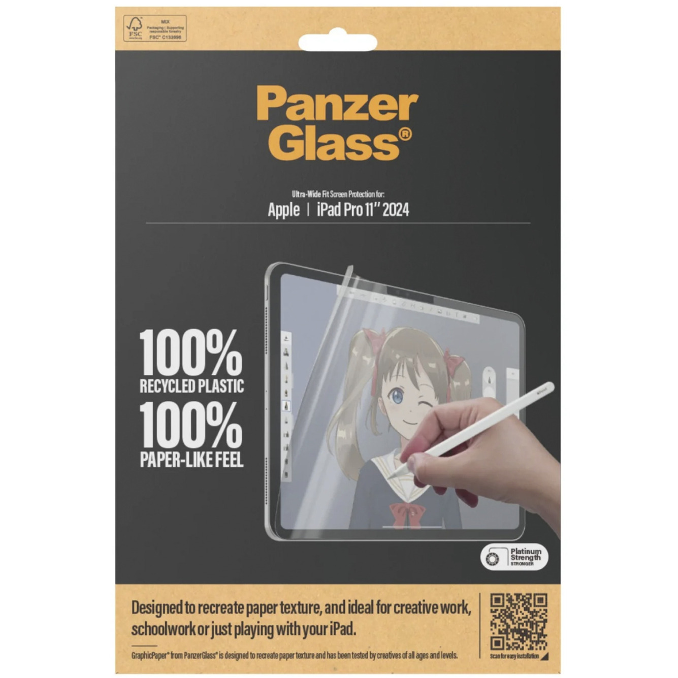GraphicPaper Displayschutz Ultra-Wide Fit, Schutzfolie
