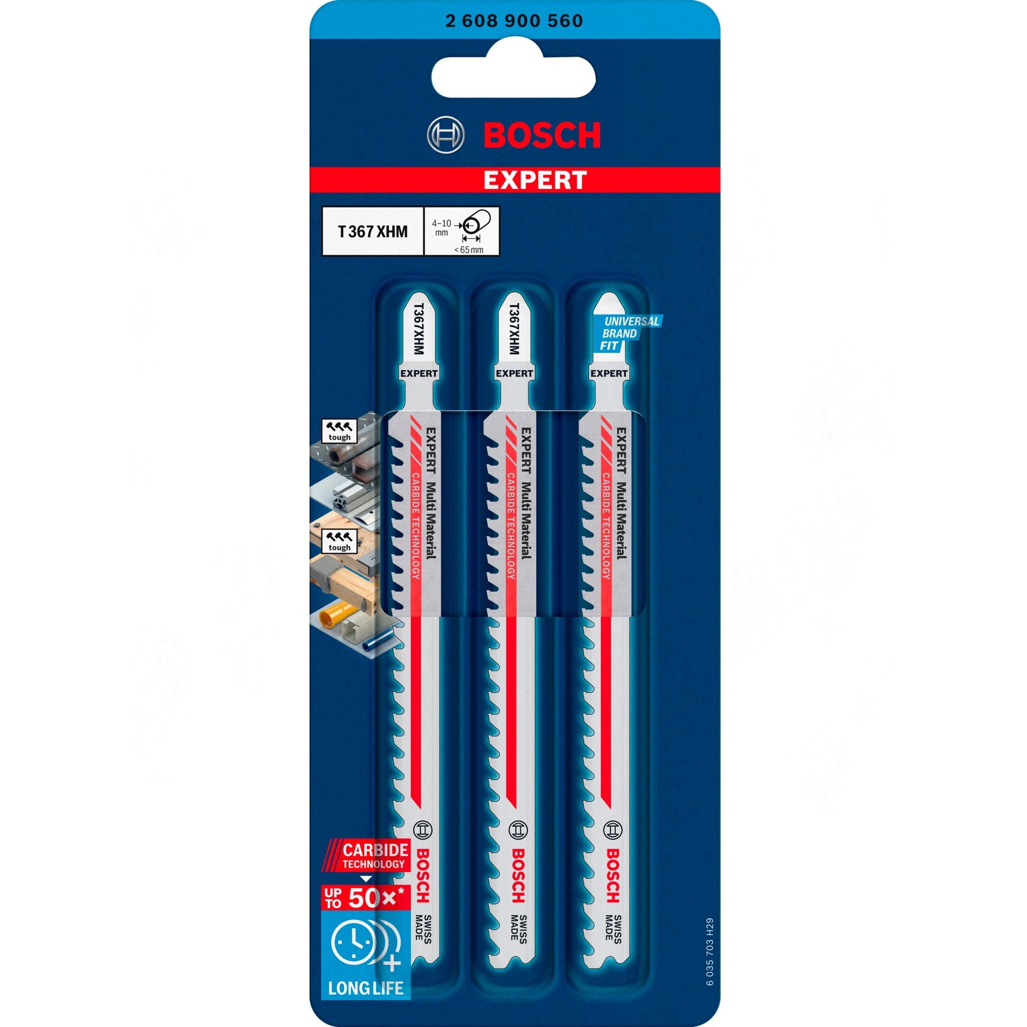 EXPERT Carbide Stichsägeblatt T 367 XHM ''Multi Material''