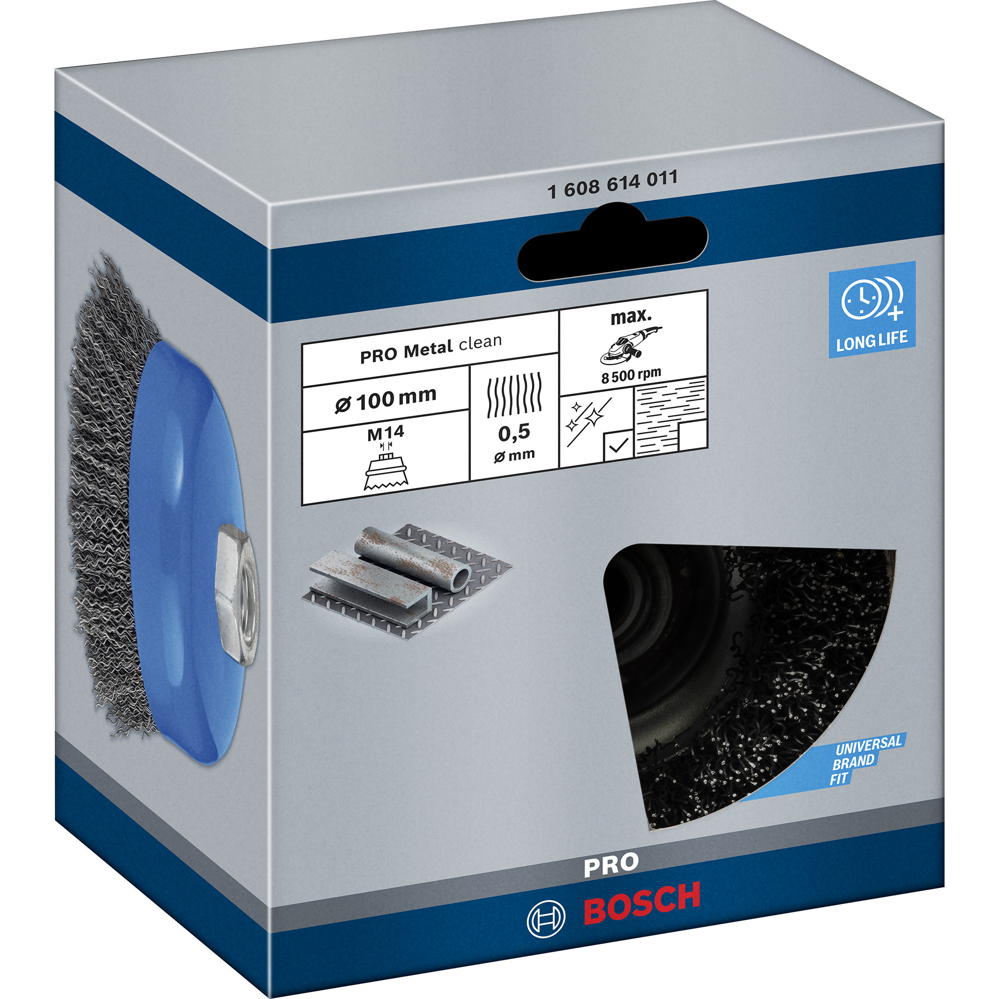 PRO Metal clean Topfbürste, Ø 100mm