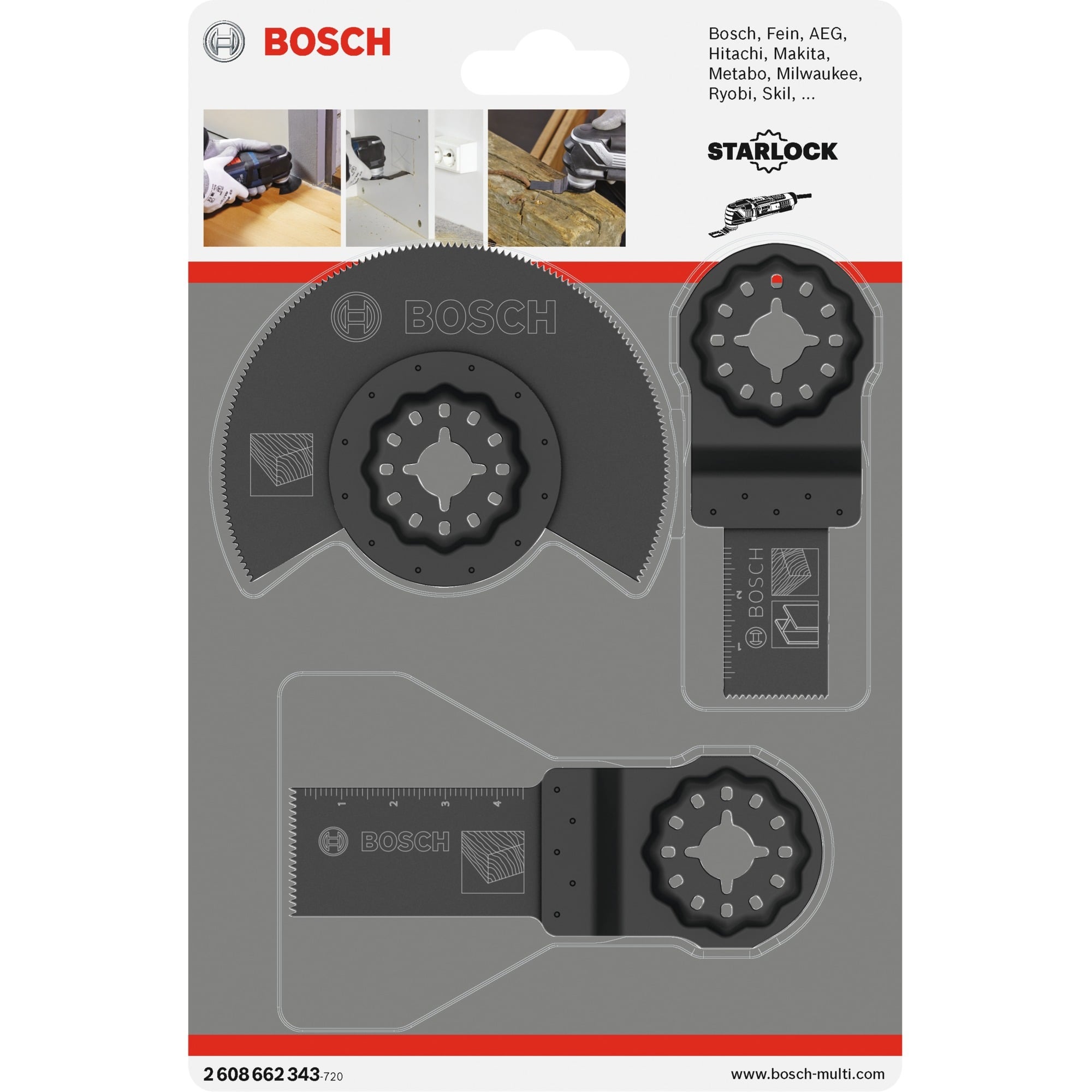 Starlock Holz-Basis-Set, 3-teilig, Sägeblatt-Satz