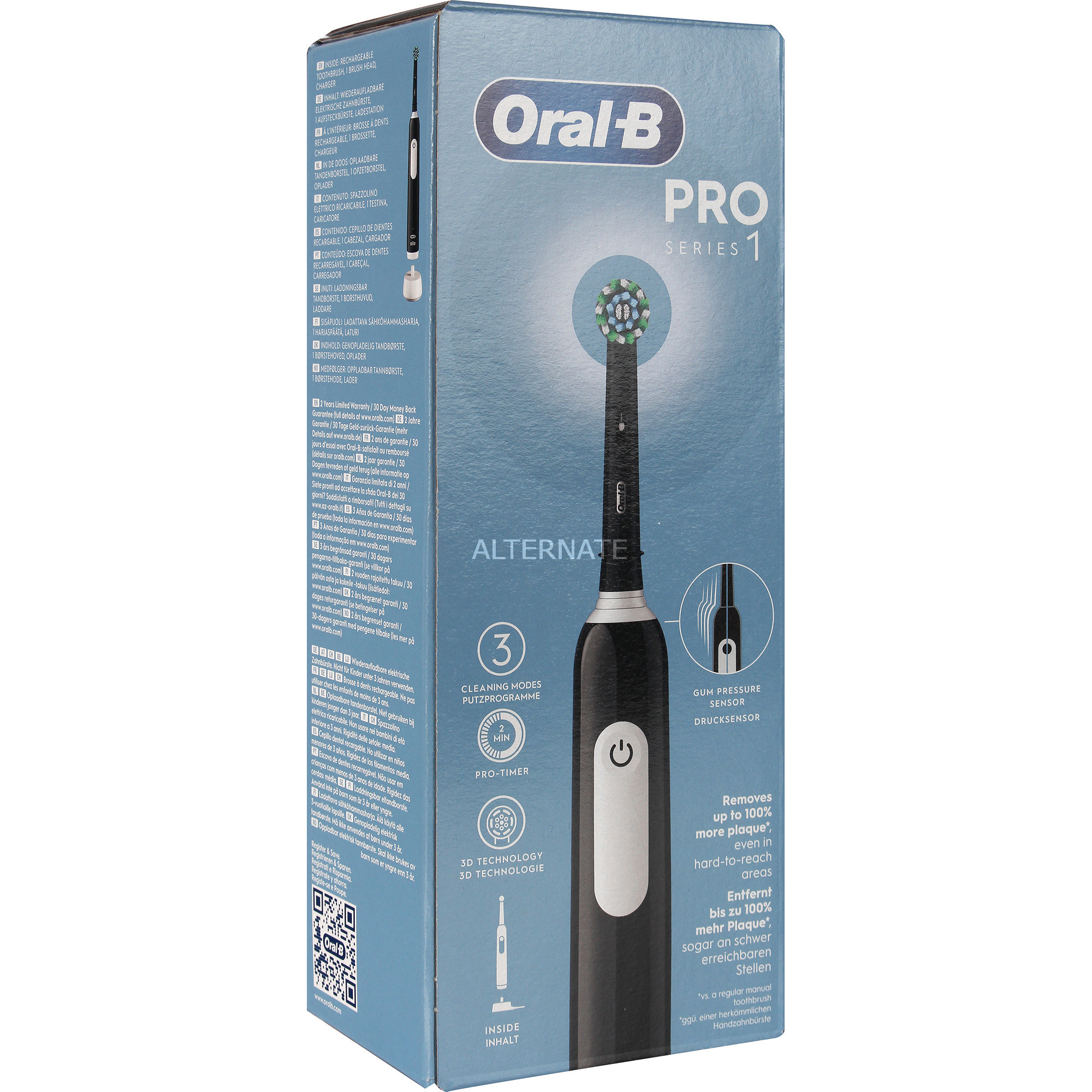 Oral-B Pro 1 Cross Action , Elektrische Zahnbürste