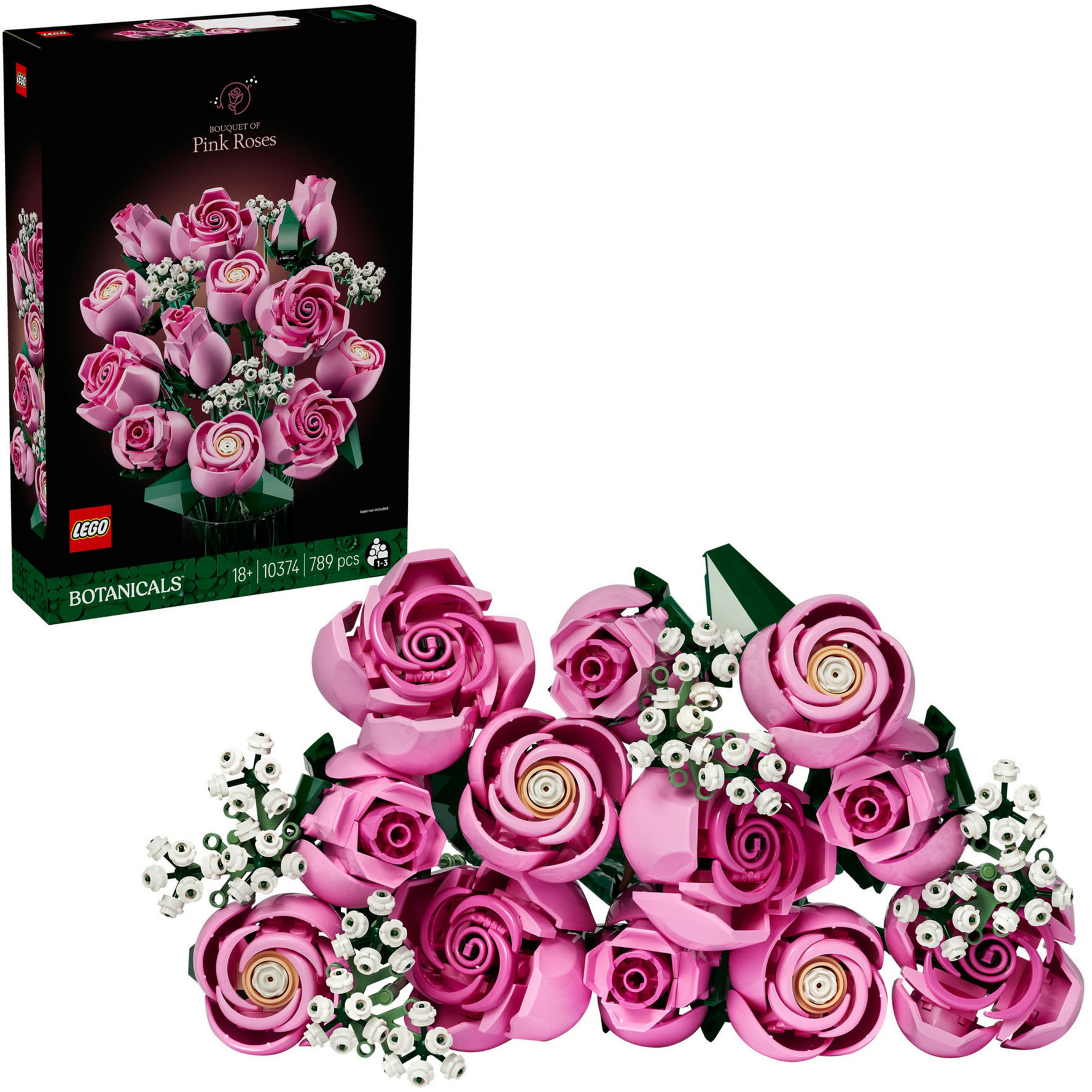 10374 Botanicals Rosa Rosenstrauß, Konstruktionsspielzeug
