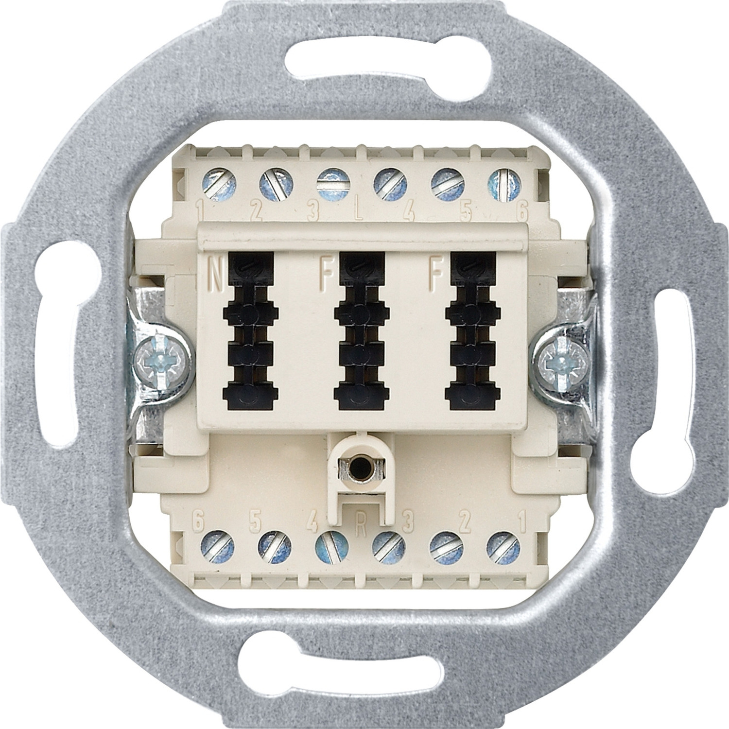 Telefon Anschlussdose TAE 3-fach mit Schraubklemmen 2x6/6 NF/F