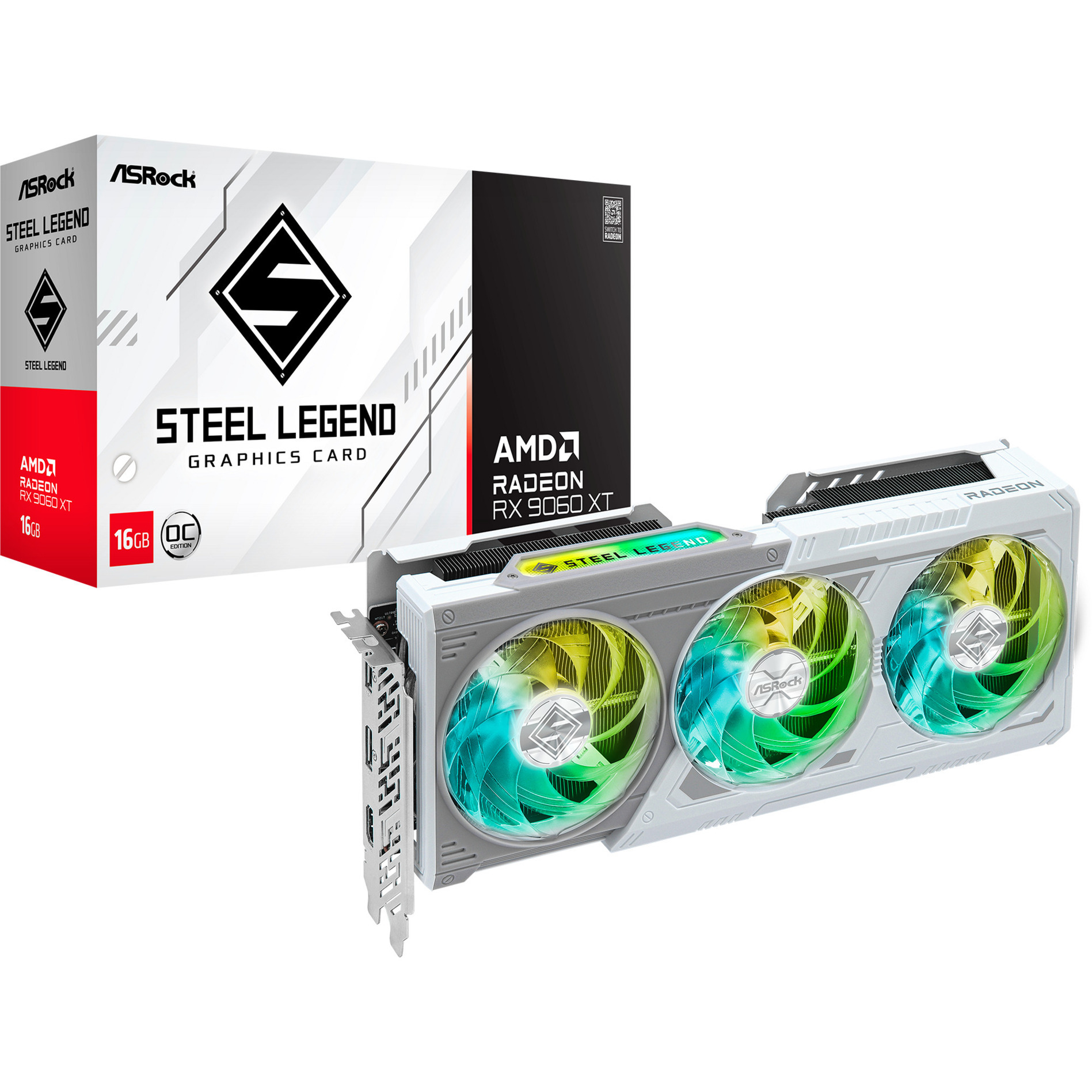 Radeon RX 9060 XT STEEL LEGEND OC 16GB, Grafikkarte