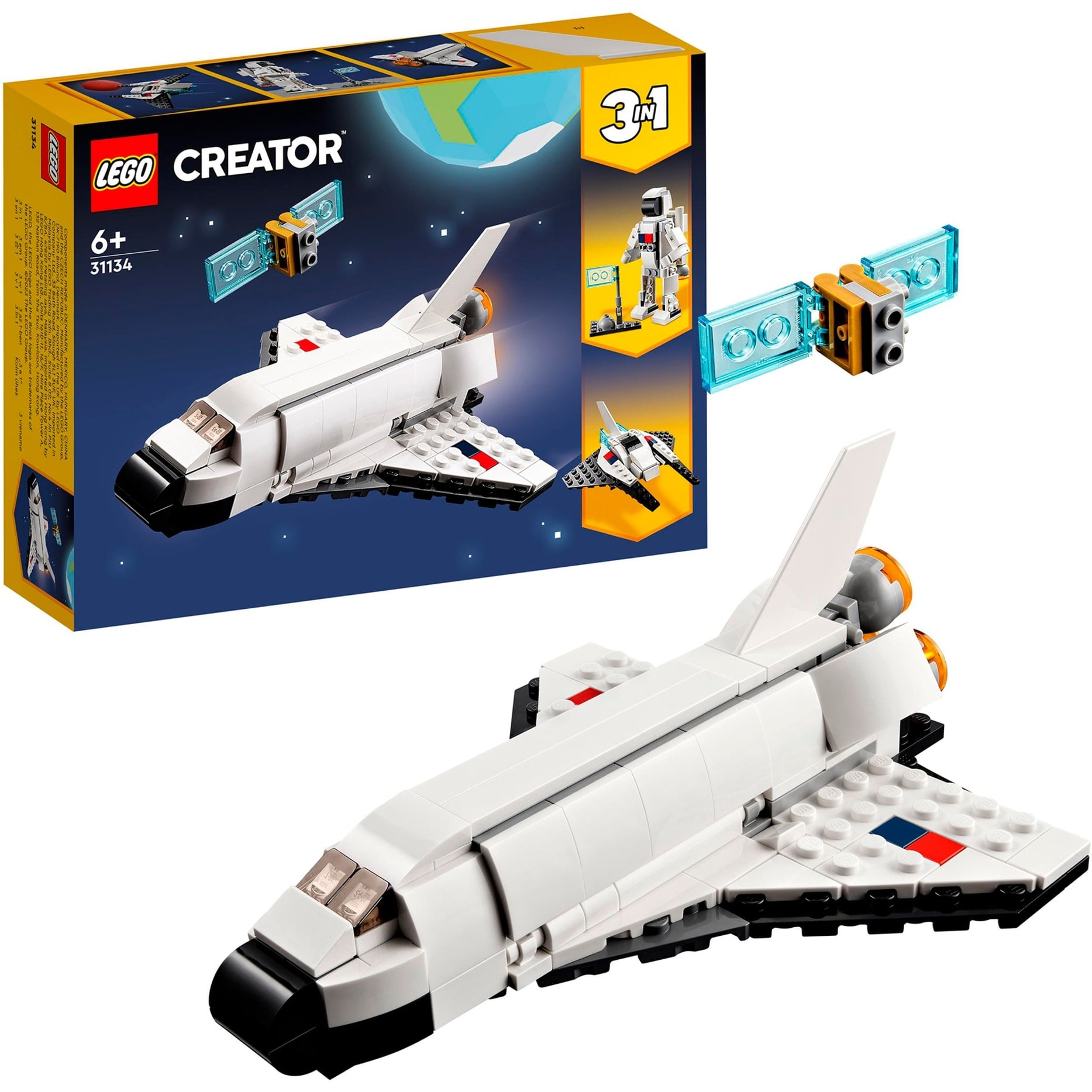 31134 Creator 3-in-1 Spaceshuttle, Konstruktionsspielzeug