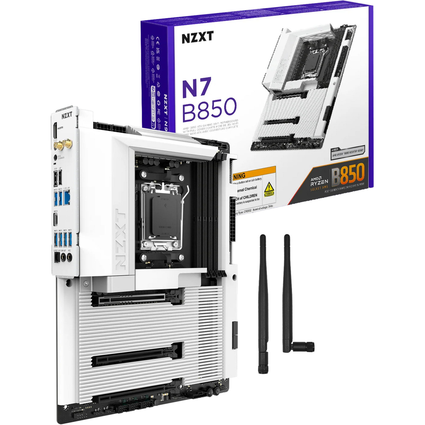 N7 B850 White, Mainboard