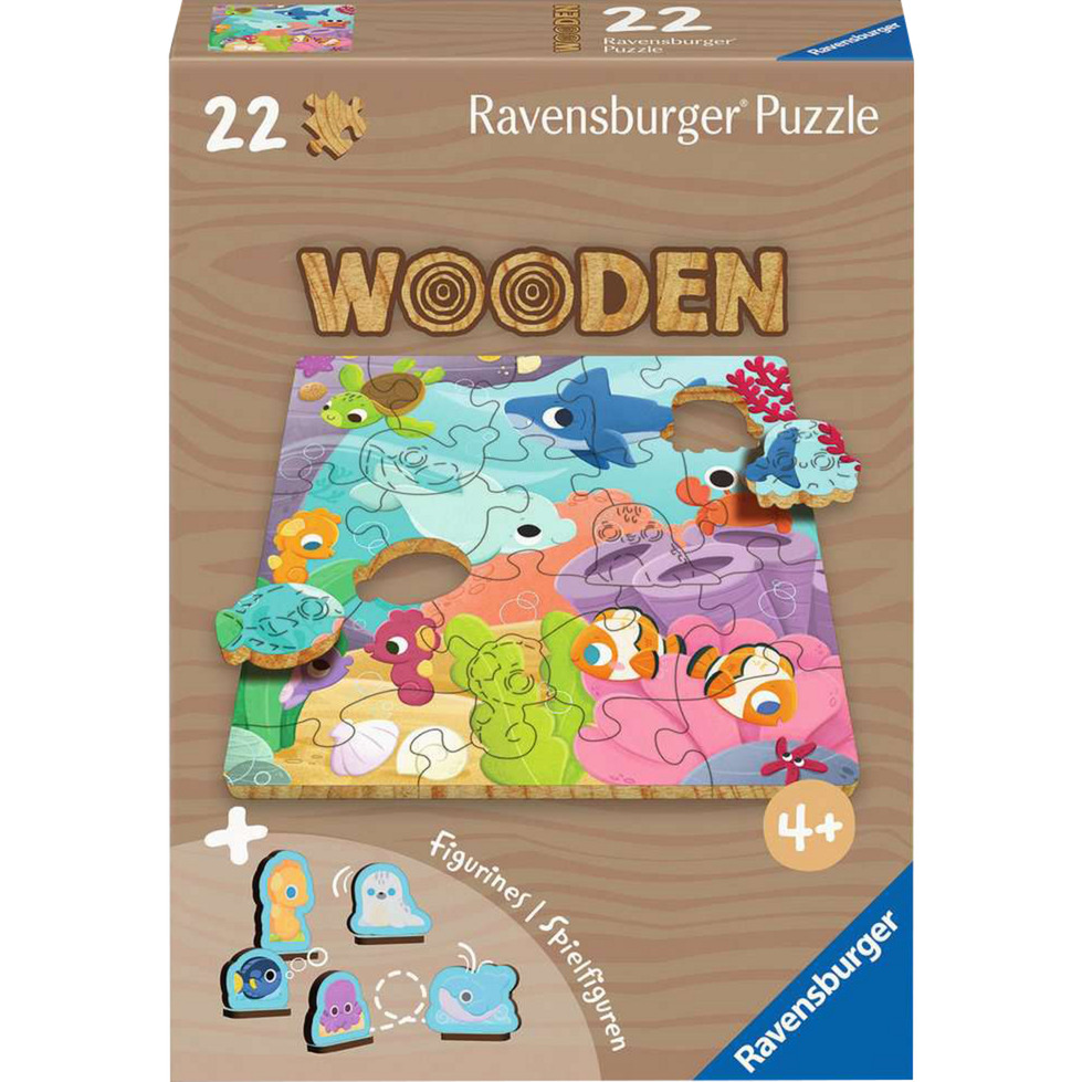Wooden Puzzles Kids - Farbenspiel der Meere