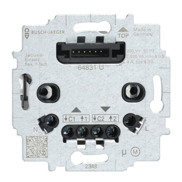 Jalousie-Einsatz flex Typ 64831 U, Unterputz, 3-Leiter-Anschlusstechnik, 230 Volt, Schalter