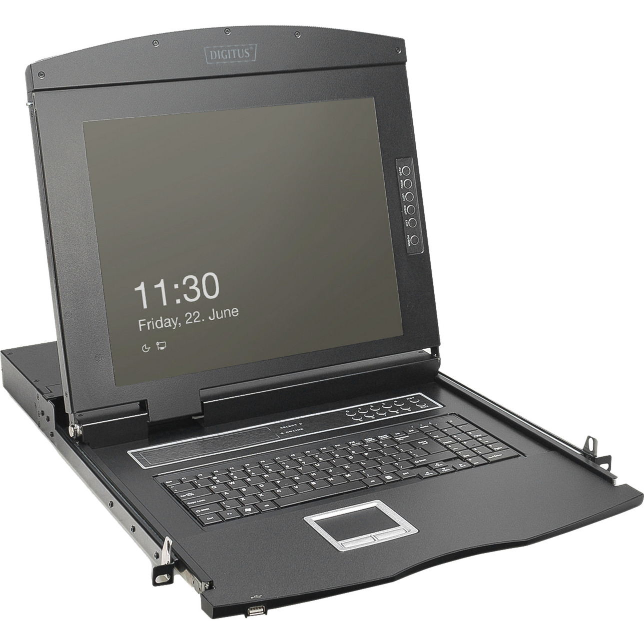Modulare HD LCD KVM Konsole mit 19" TFT 1 Port VGA, KVM-Switch