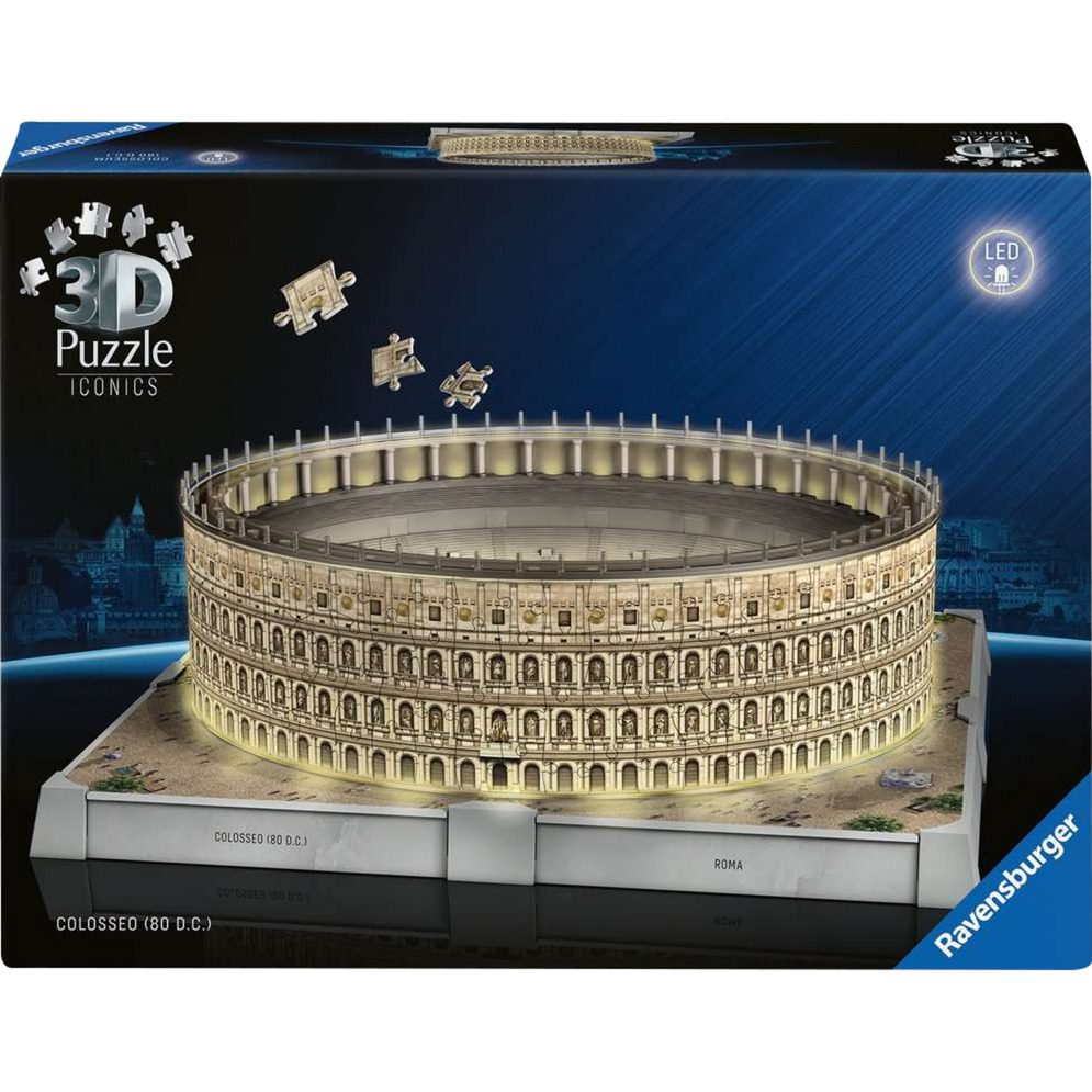 3D Puzzle Iconics: Kolosseum Rom - mit Licht