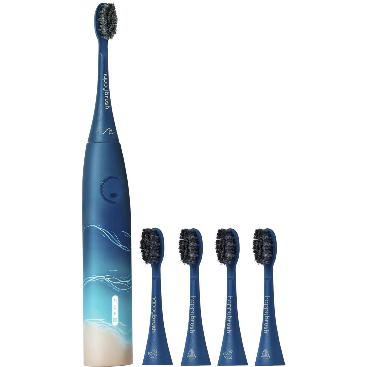 ECO VIBE 3 Starterkit Ocean + 4 Refills, Elektrische Zahnbürste