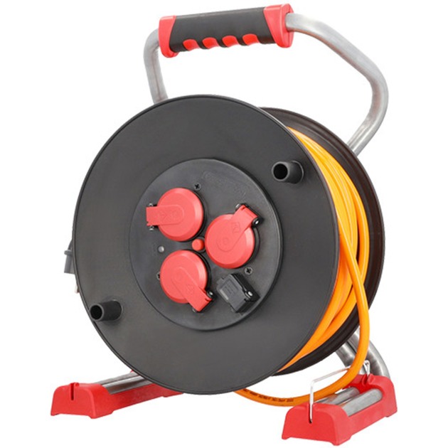 Bachmann Profi-Kabeltrommel 399.193, 3x Schutzkontakt, 1x USB-A 5V / 1A | 04057298156335 Bachmann Profi-Kabeltrommel 399.193, 3x Schutzkontakt, 1x USB-A 5V / 1A | 04057298156335