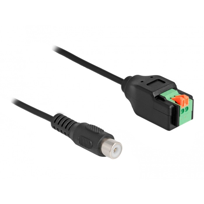Delock Cinch Buchse > Terminalblock Adapter mit Drucktaster | 04043619663279