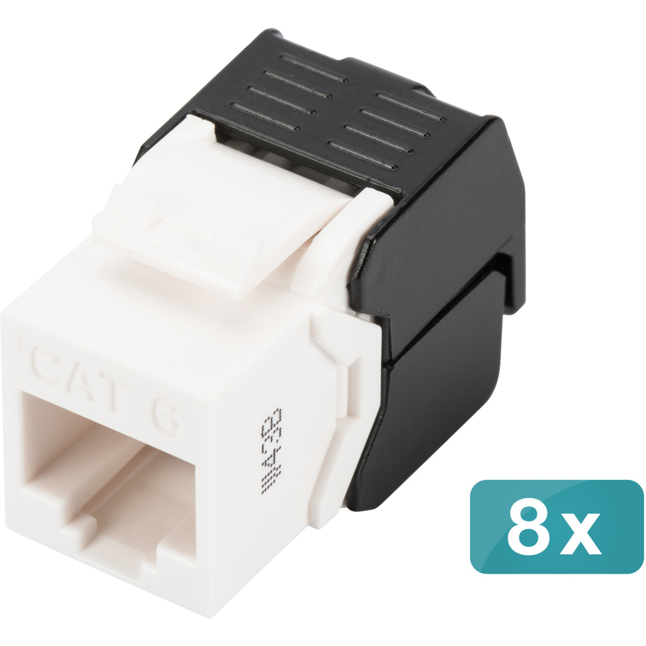 CAT 6 Keystone Modul, ungeschirmt - 8 Stk., Keystone-Modul