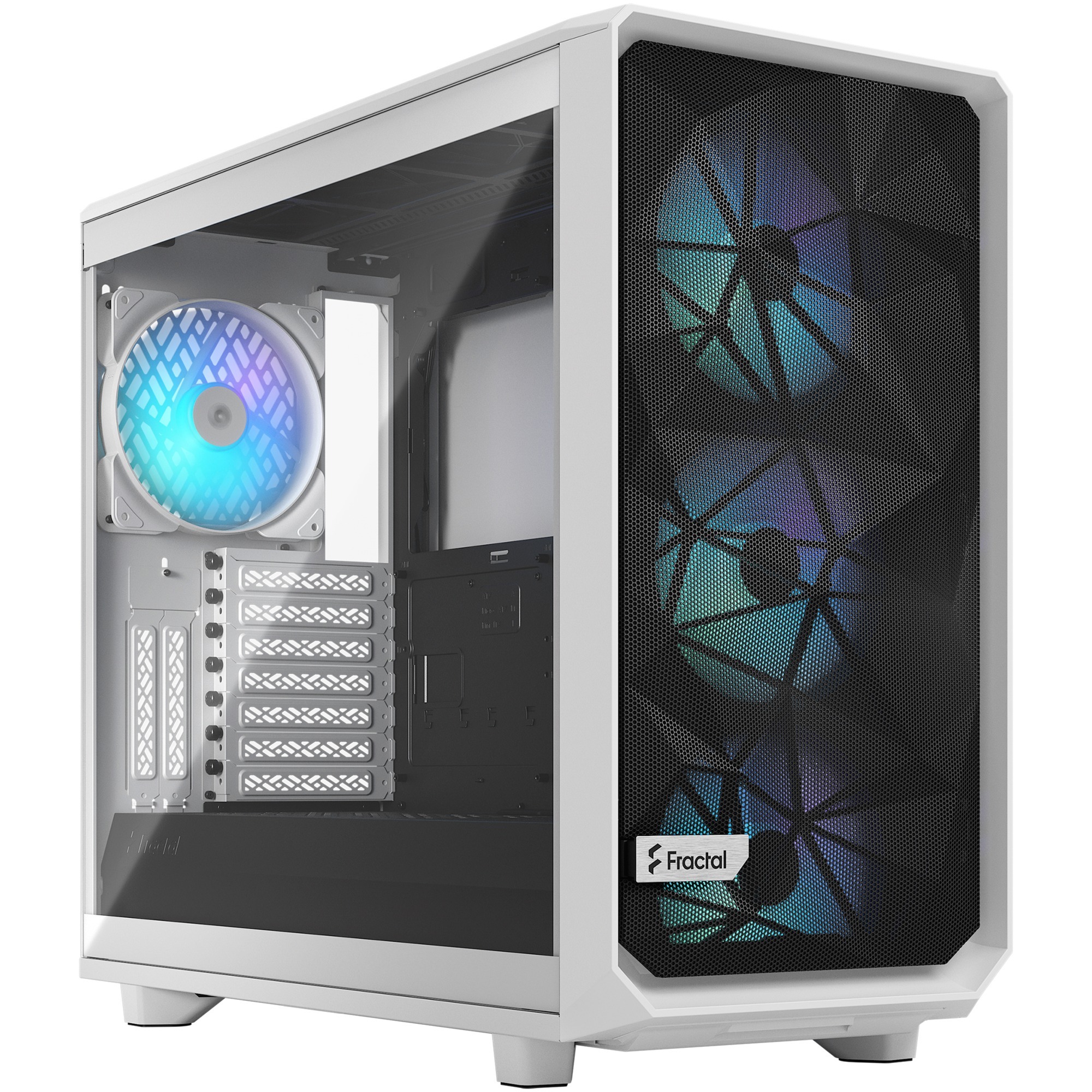 Fractal Design Meshify 2 RGB White TG Clear Tint, Tower-Gehäuse | 07340172703686 Fractal Design Meshify 2 RGB White TG Clear Tint, Tower-Gehäuse | 07340172703686