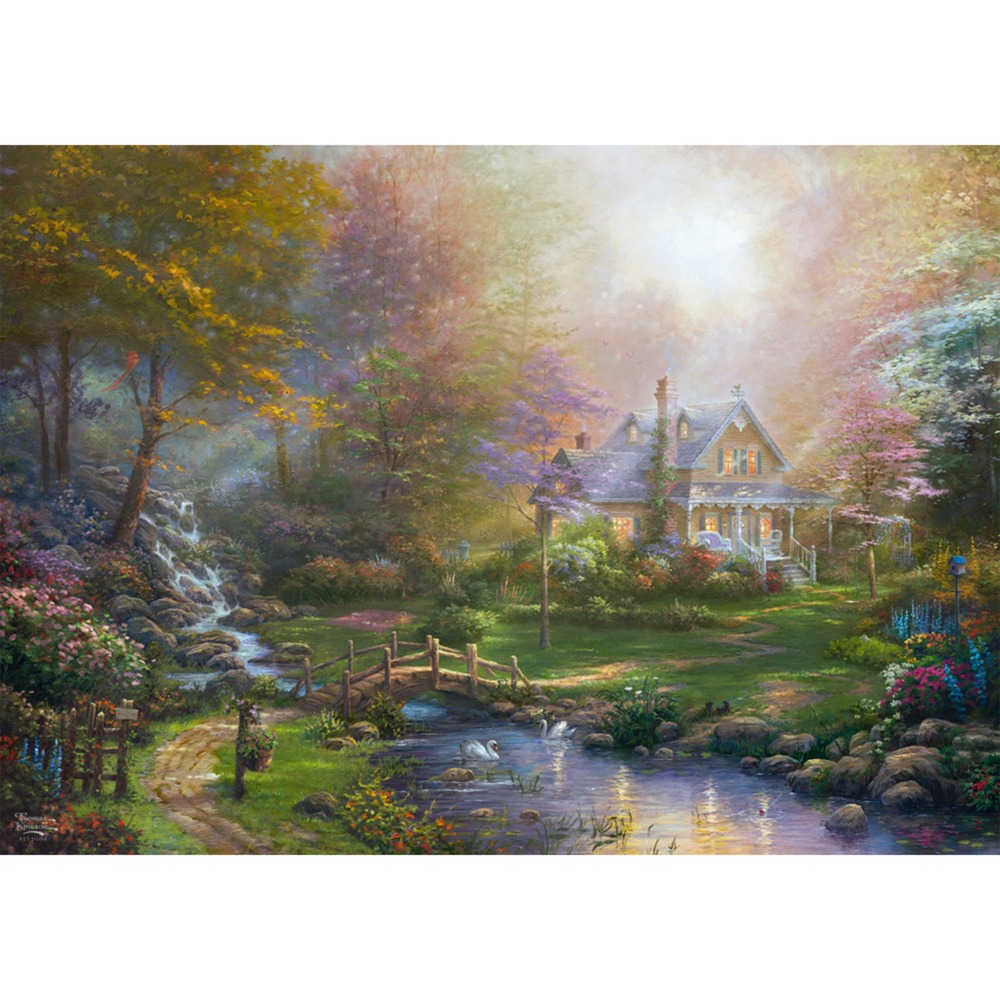 Puzzle Thomas Kinkade: Slnečnicové polia, 1 000 dielikov
