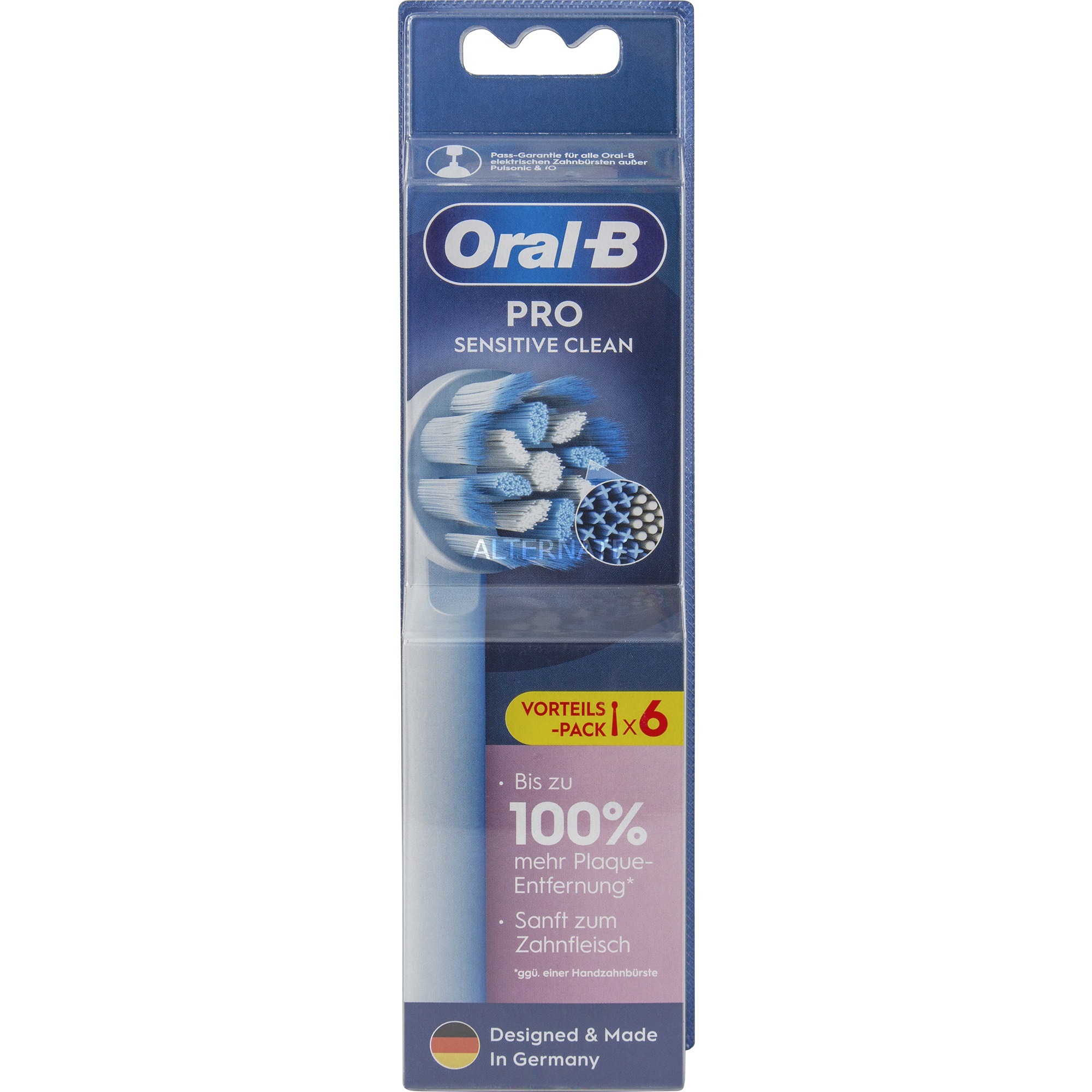 Braun Oral-B Pro Sensitive Clean Aufsteckbürsten 6er-Pack | 08006540860717 Braun Oral-B Pro Sensitive Clean Aufsteckbürsten 6er-Pack | 08006540860717