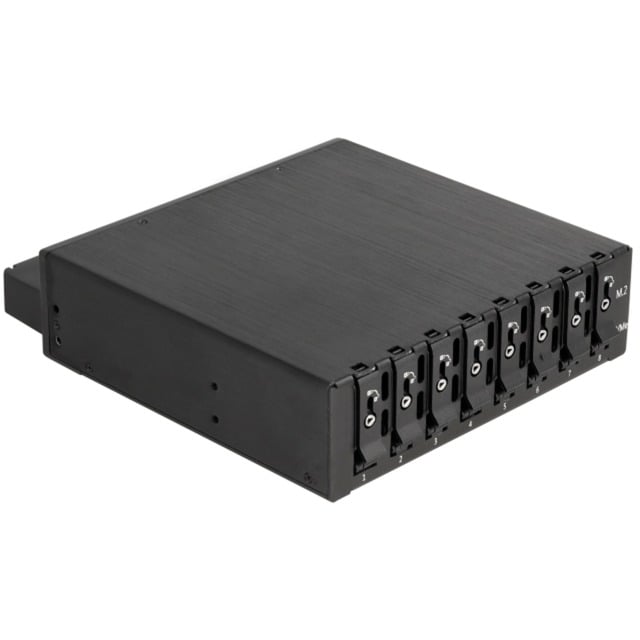 Delock 5.25″ Wechselrahmen für 8 x M.2 NVMe SSD mit Slim SAS SFF-8654 | 04043619471294 Delock 5.25″ Wechselrahmen für 8 x M.2 NVMe SSD mit Slim SAS SFF-8654 | 04043619471294
