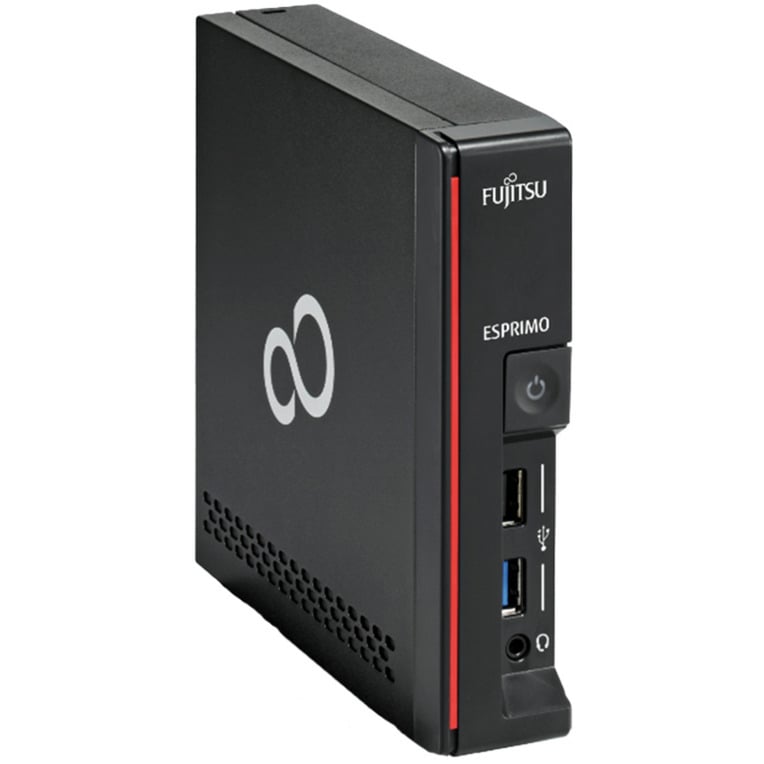 Fujitsu ESPRIMO G558 Generalüberholt, Mini-PC schwarz, Windows 11 Pro