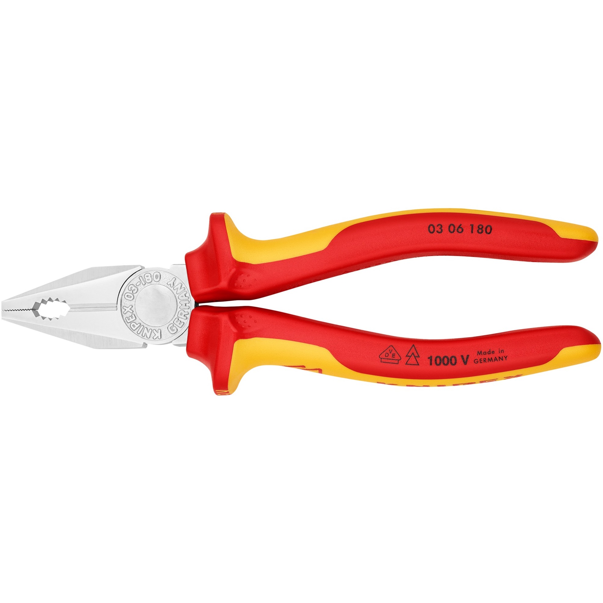 Knipex Kombizange 03 06 180 VDE | 04003773021926 Knipex Kombizange 03 06 180 VDE | 04003773021926