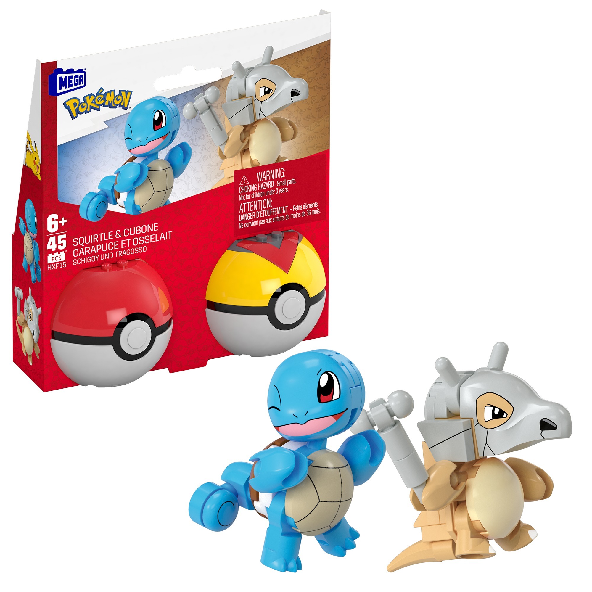 Mattel MEGA Pokémon 2er Pokéball Set – Schiggy und Tragosso, Konstruktionsspielzeug | 00194735235728 Mattel MEGA Pokémon 2er Pokéball Set – Schiggy und Tragosso, Konstruktionsspielzeug | 00194735235728