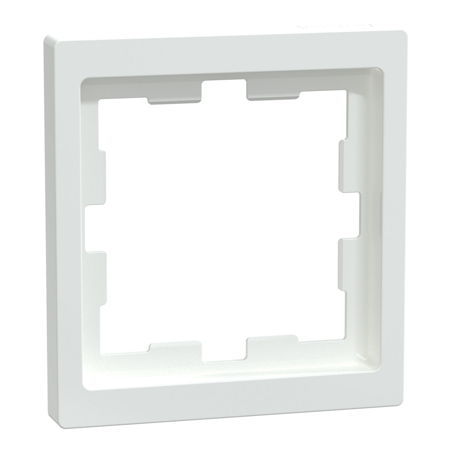 Rahmen einfach Lotosweiß D-Life MEG4010-6535, Abdeckrahmen, Thermoplast, glänzend