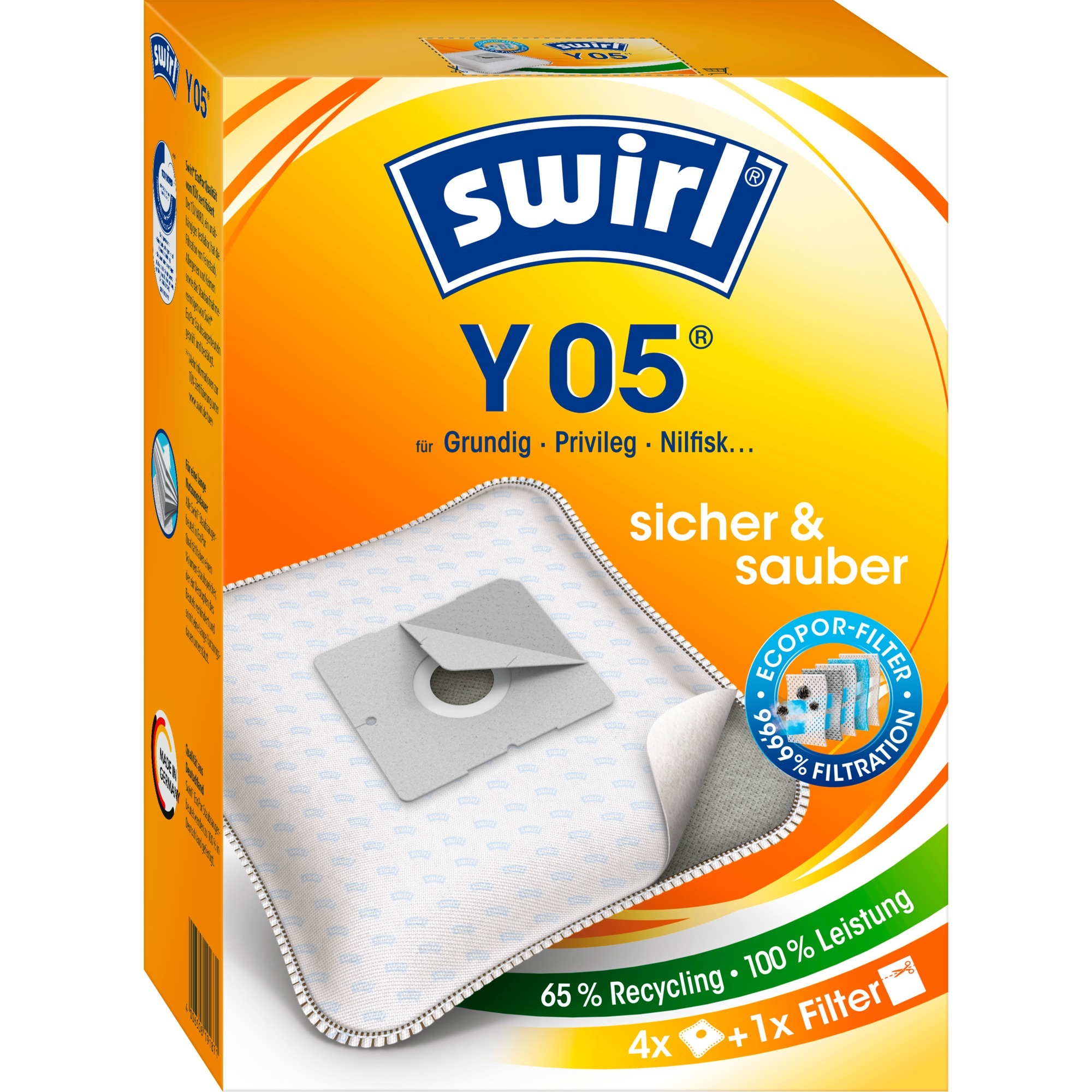 Swirl Staubsaugerbeutel Y05 EcoPor | 04006508191871 Swirl Staubsaugerbeutel Y05 EcoPor | 04006508191871