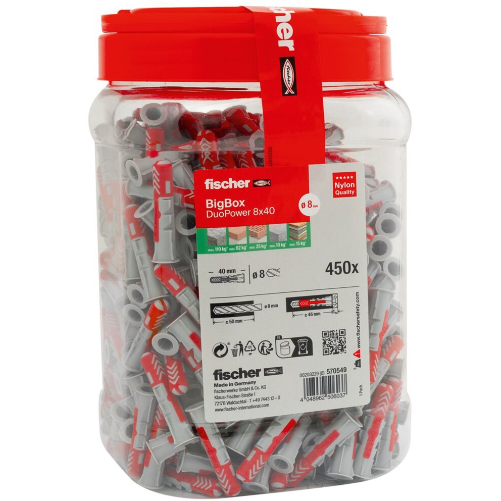 Dübel DUOPOWER 8x40 BigBox