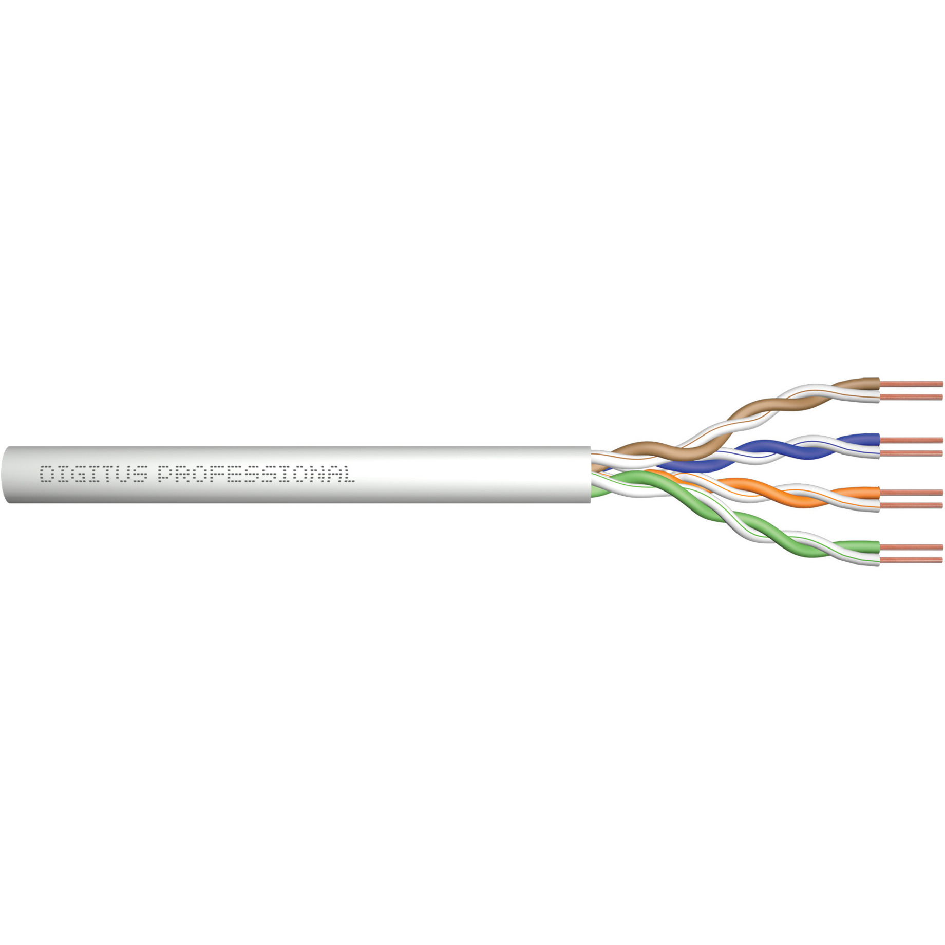 Professional ASSNET250 Cat.6 U/UTP Verlegekabel simplex, Eca