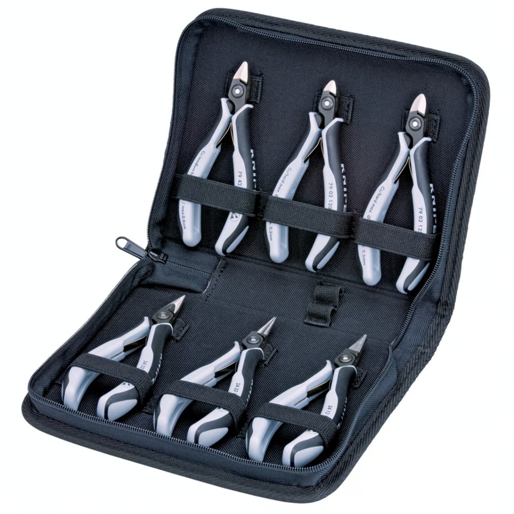Präzisions-Elektronikzangen-Set ESD, 6-teilig