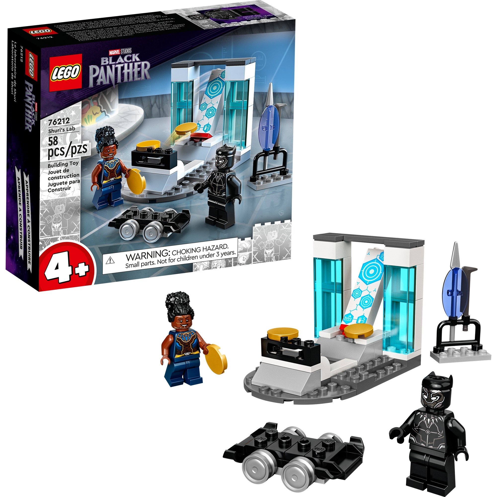 76212 Marvel Super Heroes Shuris Labor, Konstruktionsspielzeug