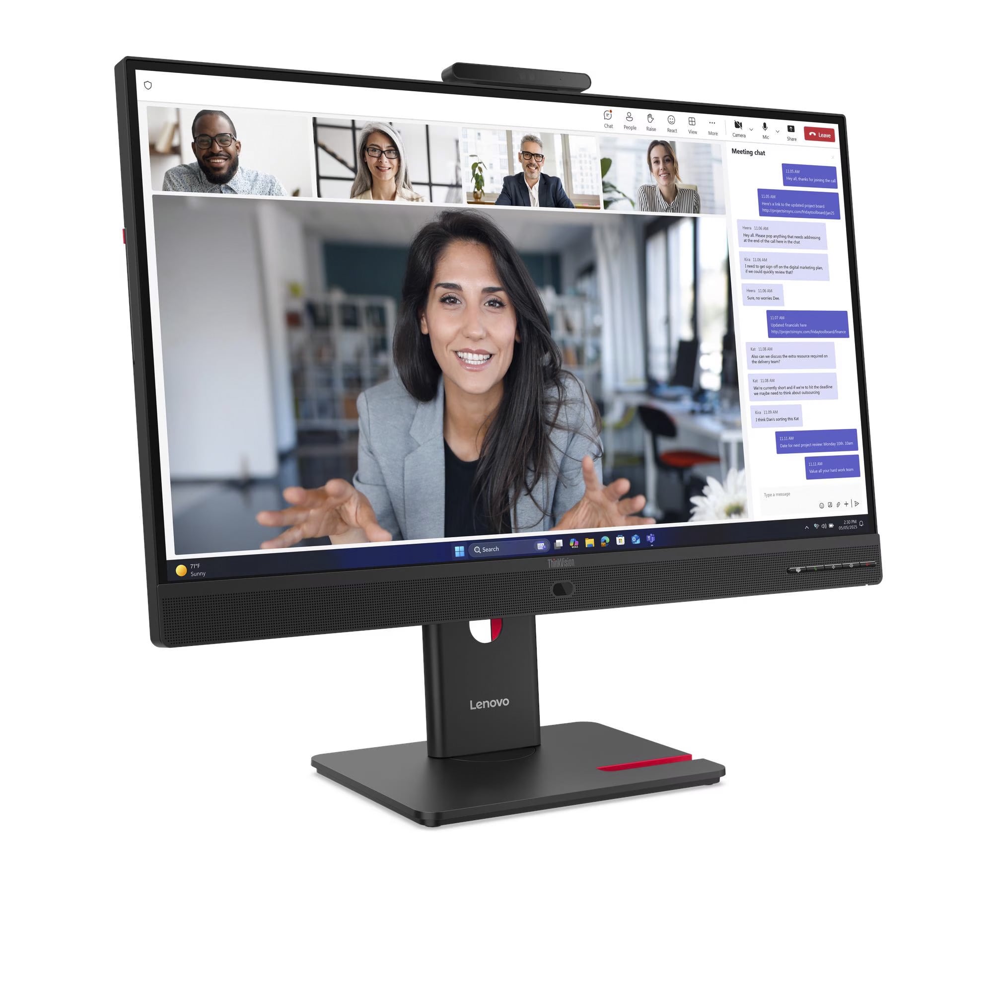 ThinkVision T27QD-4v, LED-Monitor