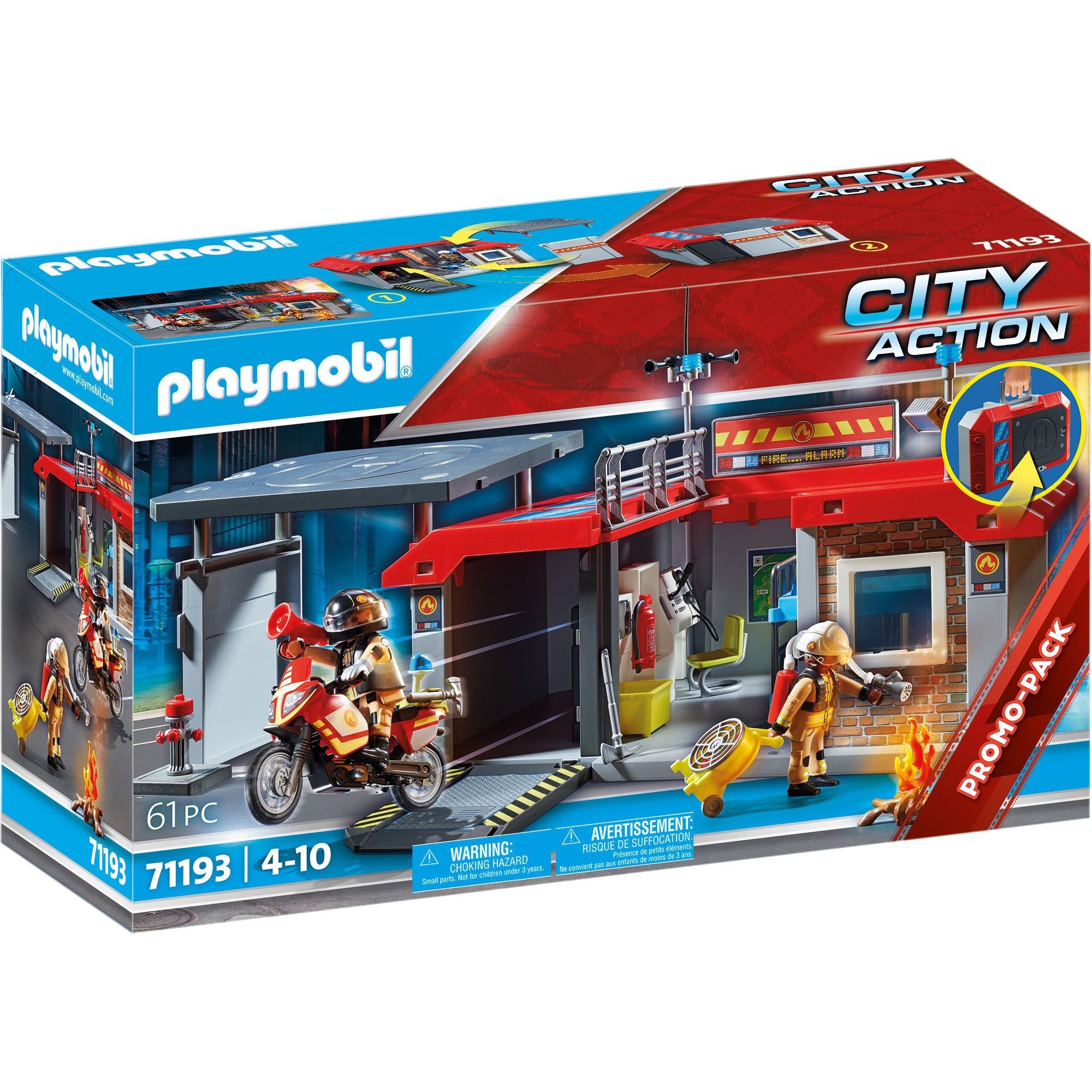 Spielzeug: PLAYMOBIL 71193 City Action Mitnehm-Feuerwehrstation