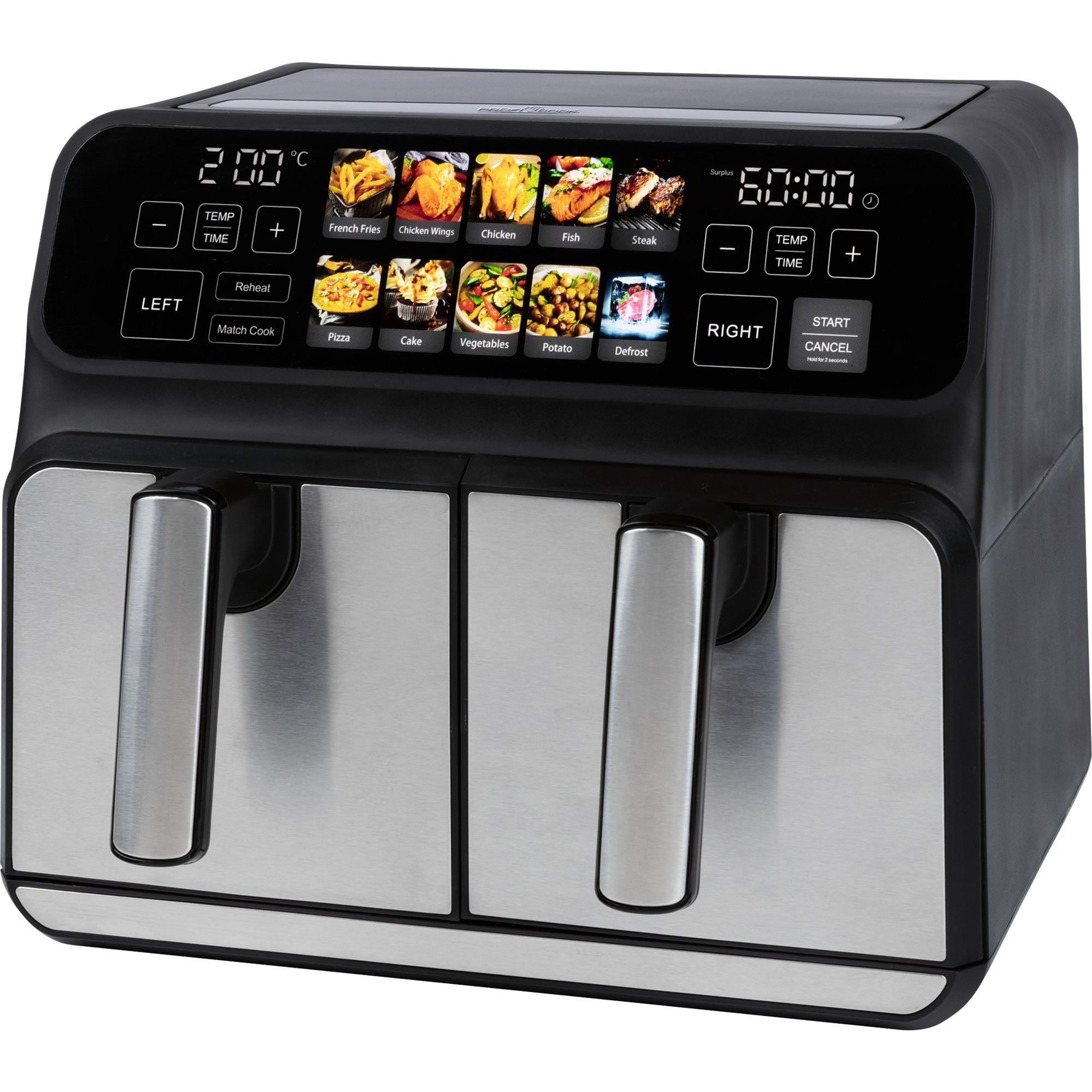 Doppel-Heißluftfritteuse PC-FR 1287 H