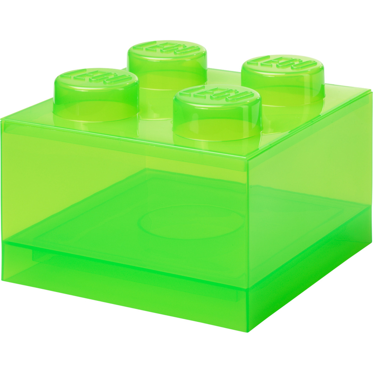 LEGO Storage Brick 4 Top Lid Translucent, Aufbewahrungsbox