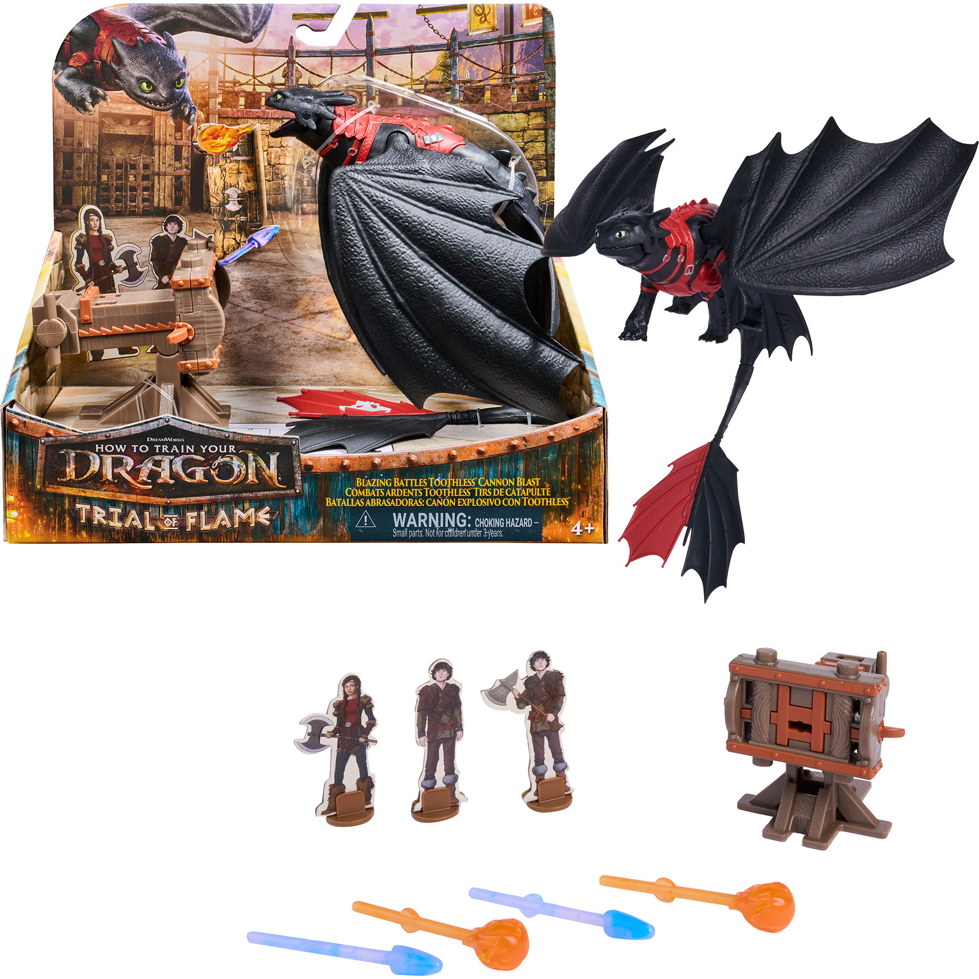 Drachenzähmen leicht gemacht Drachenkampf Spielset - Ohnezahn mit Kanone, Spielfigur