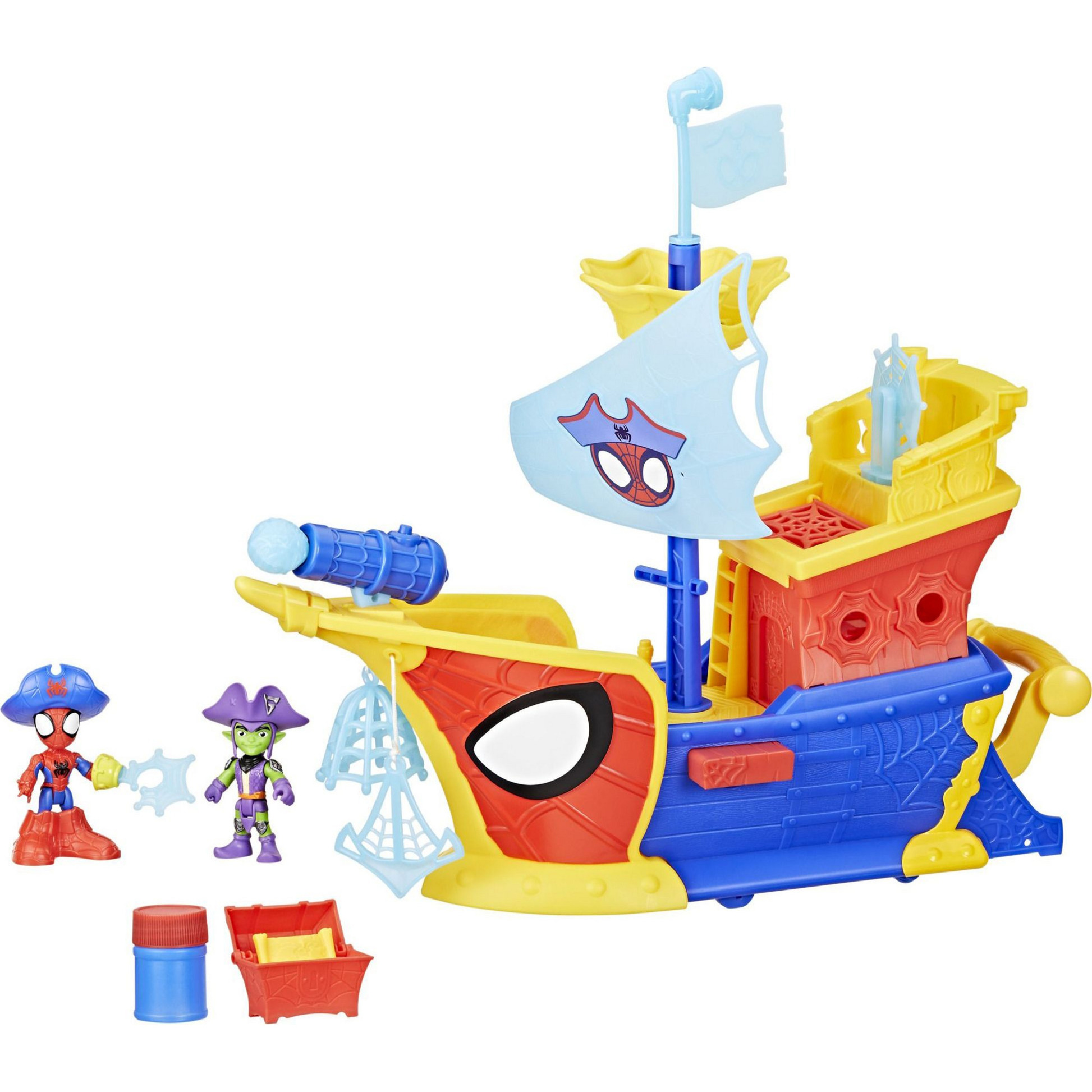 Water-Webs Ahoi Piratenschiff mit Seifenblasen, Spielfigur