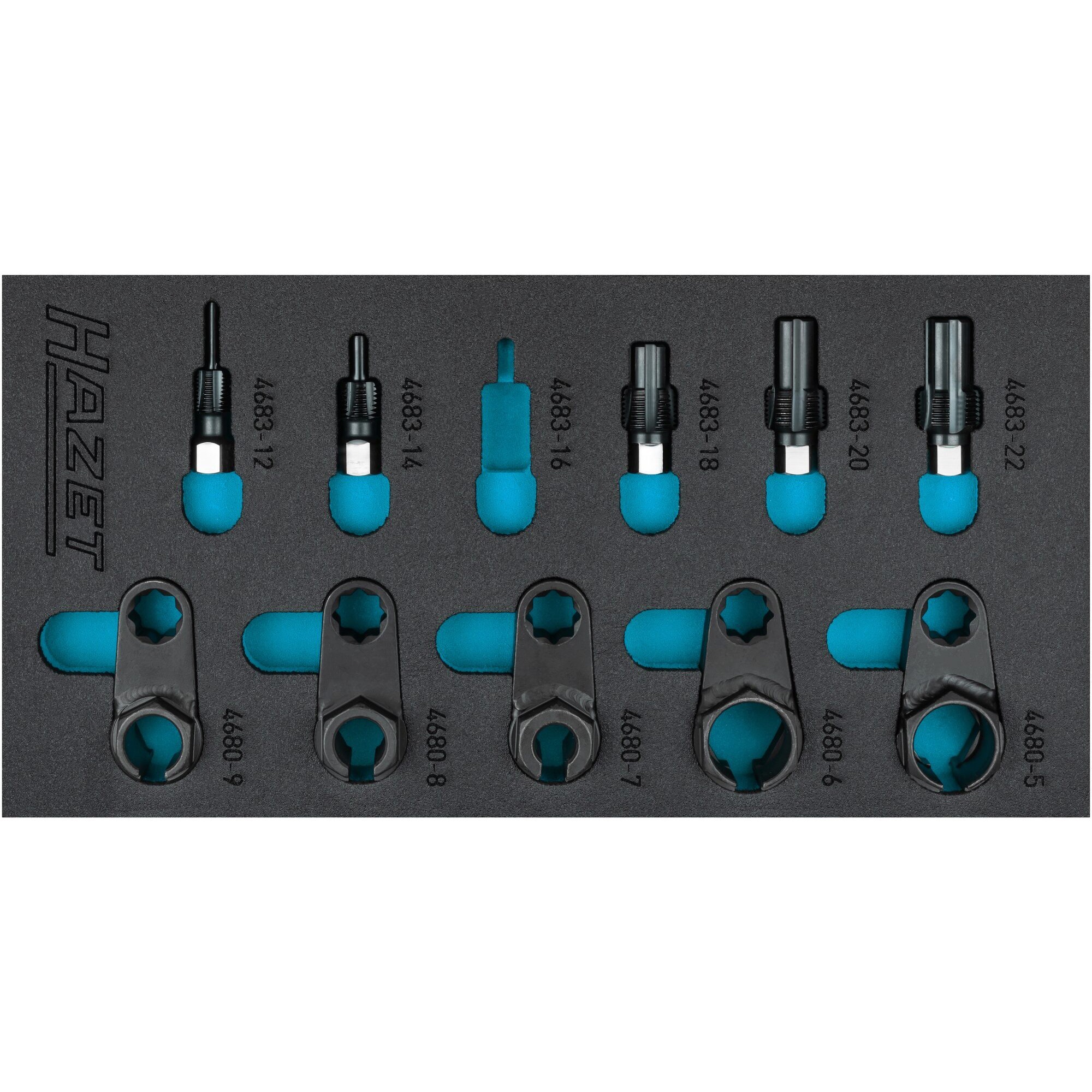 Hazet Abgassonden Werkzeug-Set 163-611/10 | 04000896257294